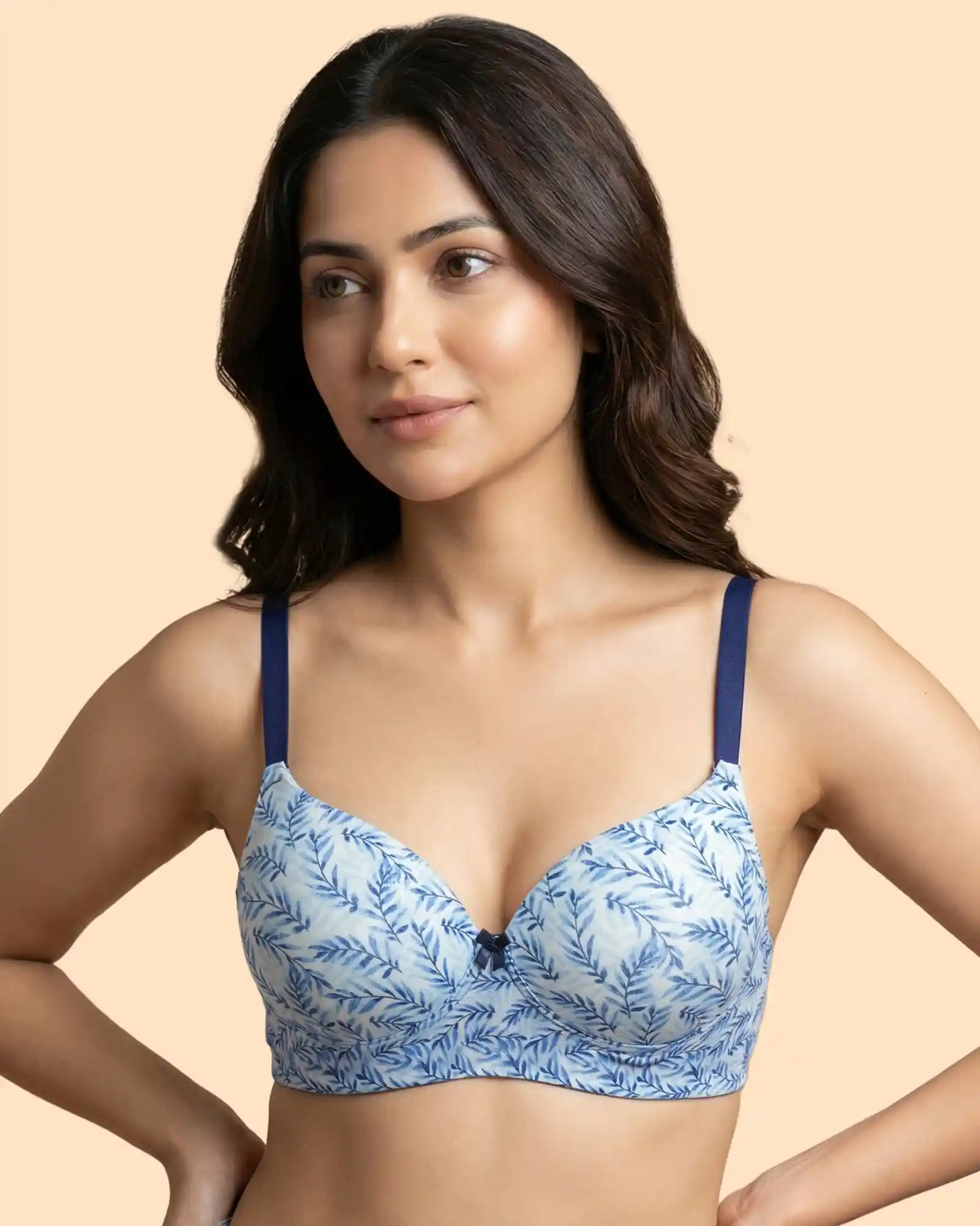 Printed Polyamide Bonded Maximiser Bra (Level-2 Padding) with 3/4th Coverage (TW-SB-51753) - Image 3