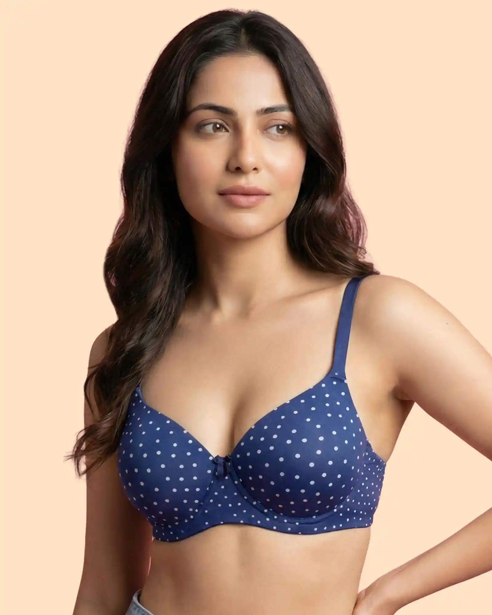 Everyday Lightly Padded Polyamide Printed Bonded Bra (TW-SB-59926) - Image 3