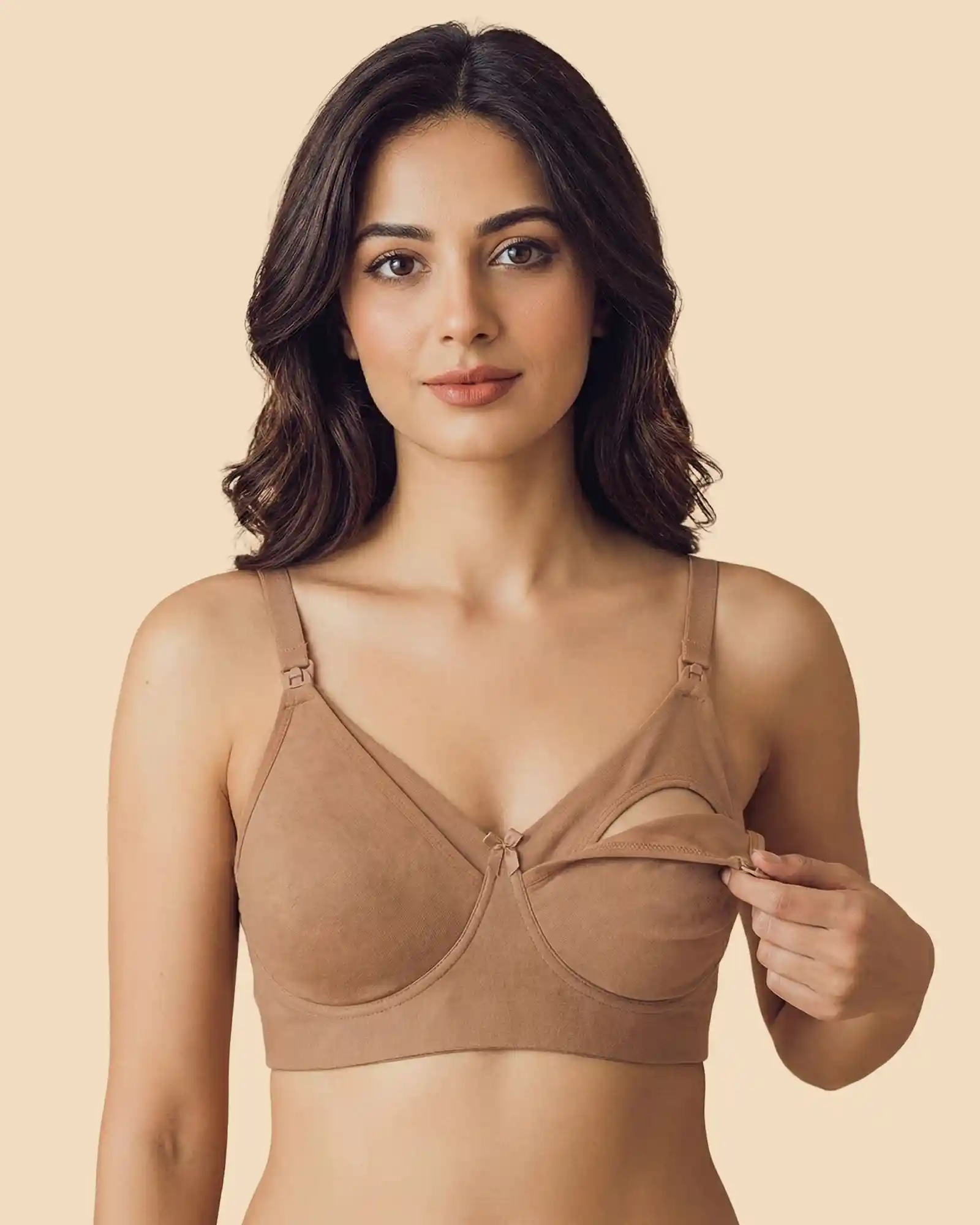 Cotton Non-Padded Bonded Comfortable Feeding Bra (TW-SB-9502-FWN)