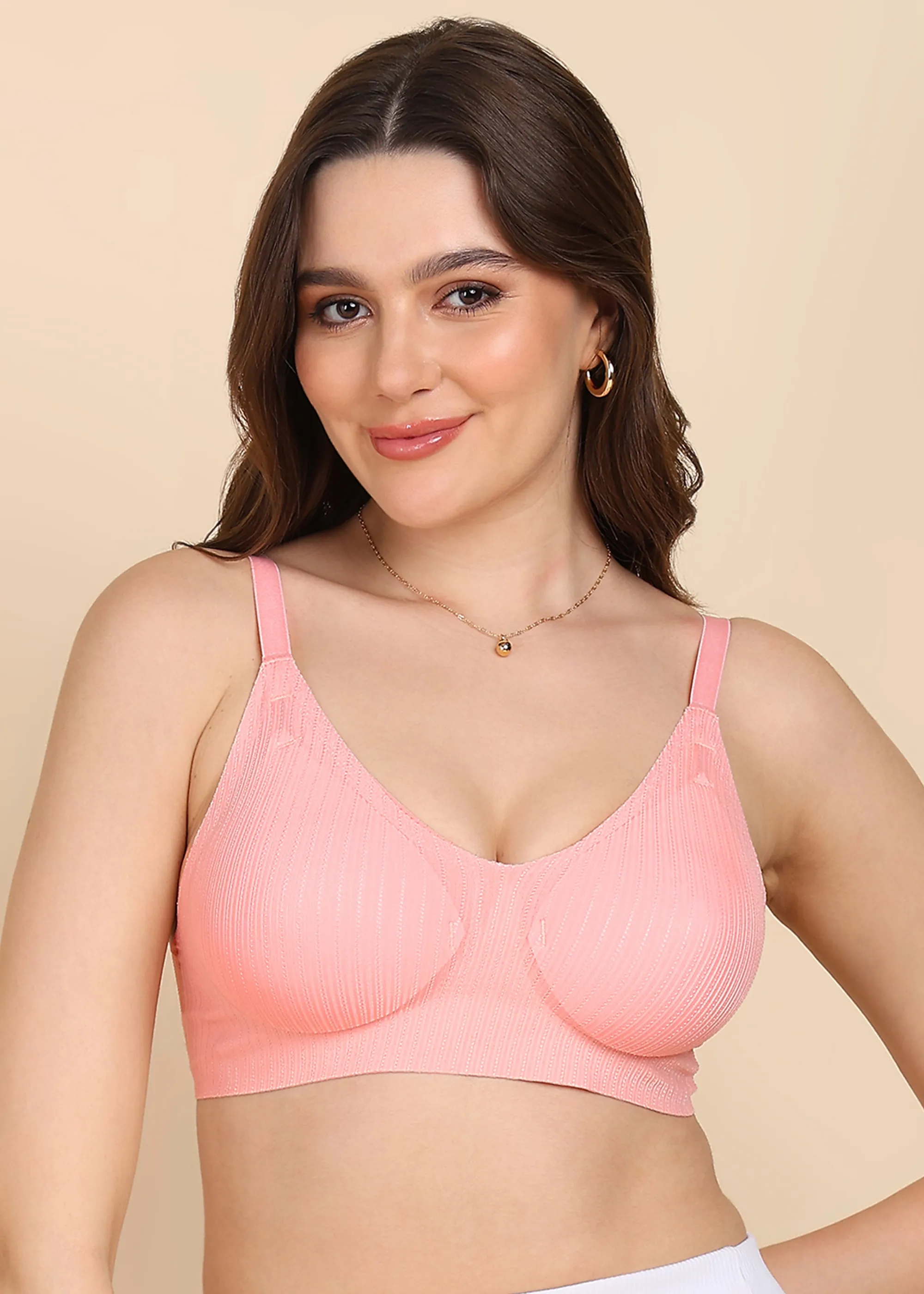 Tweens Bonded Designer Fabric Padded Seamless Bra (SB-998) - Image 8
