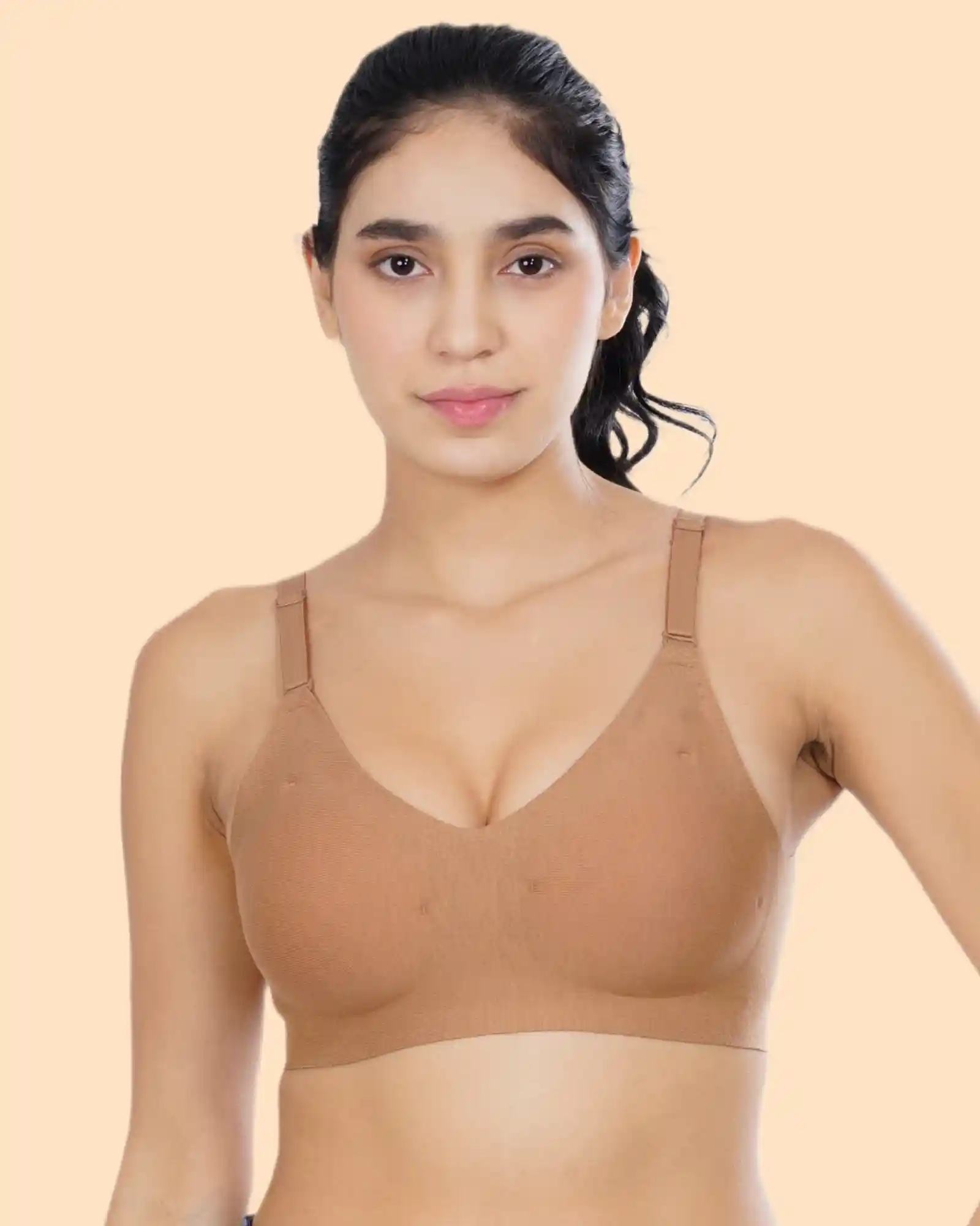 Cotton Padded Bonded Backless Everyday Bra (TW-SB-9851-FWN) - Image 6
