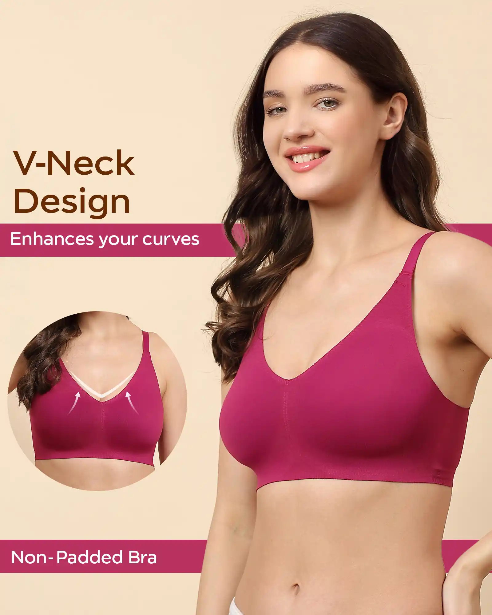 Tweens Bonded Breathable Cotton Non-Padded Full-Coverage Bra with Hidden Concealer (SB-935) - Image 16