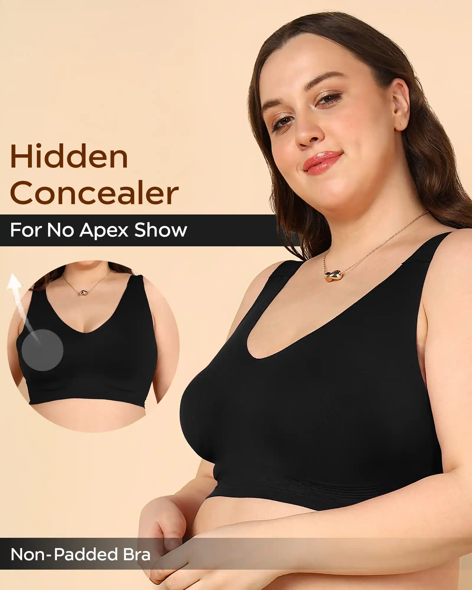 Tweens Bonded Breathable Cotton Non-Padded Full-Coverage Bra with Hidden Concealer (SB-935) - Image 59
