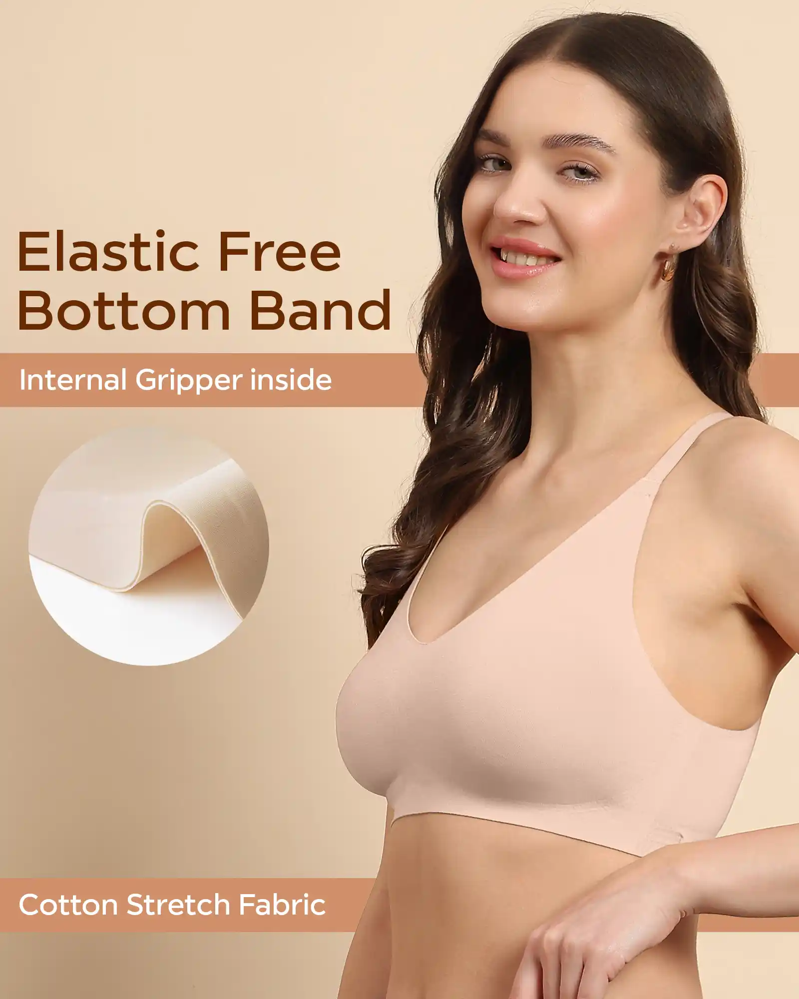 Tweens Bonded Breathable Cotton Non-Padded Full-Coverage Bra with Hidden Concealer (SB-935) - Image 74