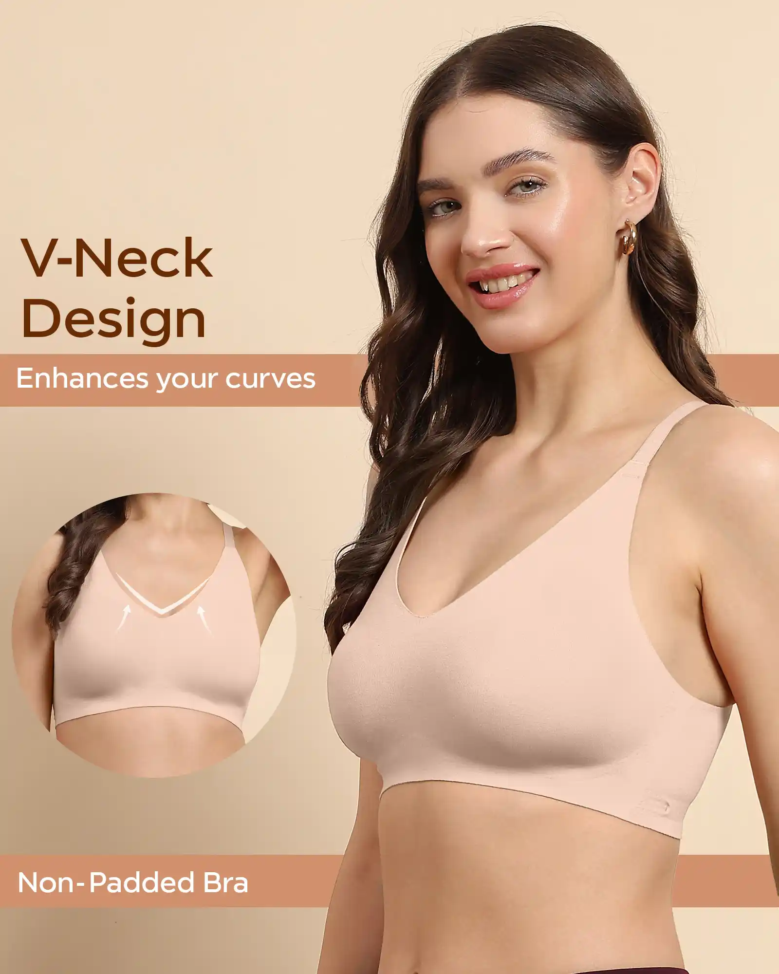 Tweens Bonded Breathable Cotton Non-Padded Full-Coverage Bra with Hidden Concealer (SB-935) - Image 76