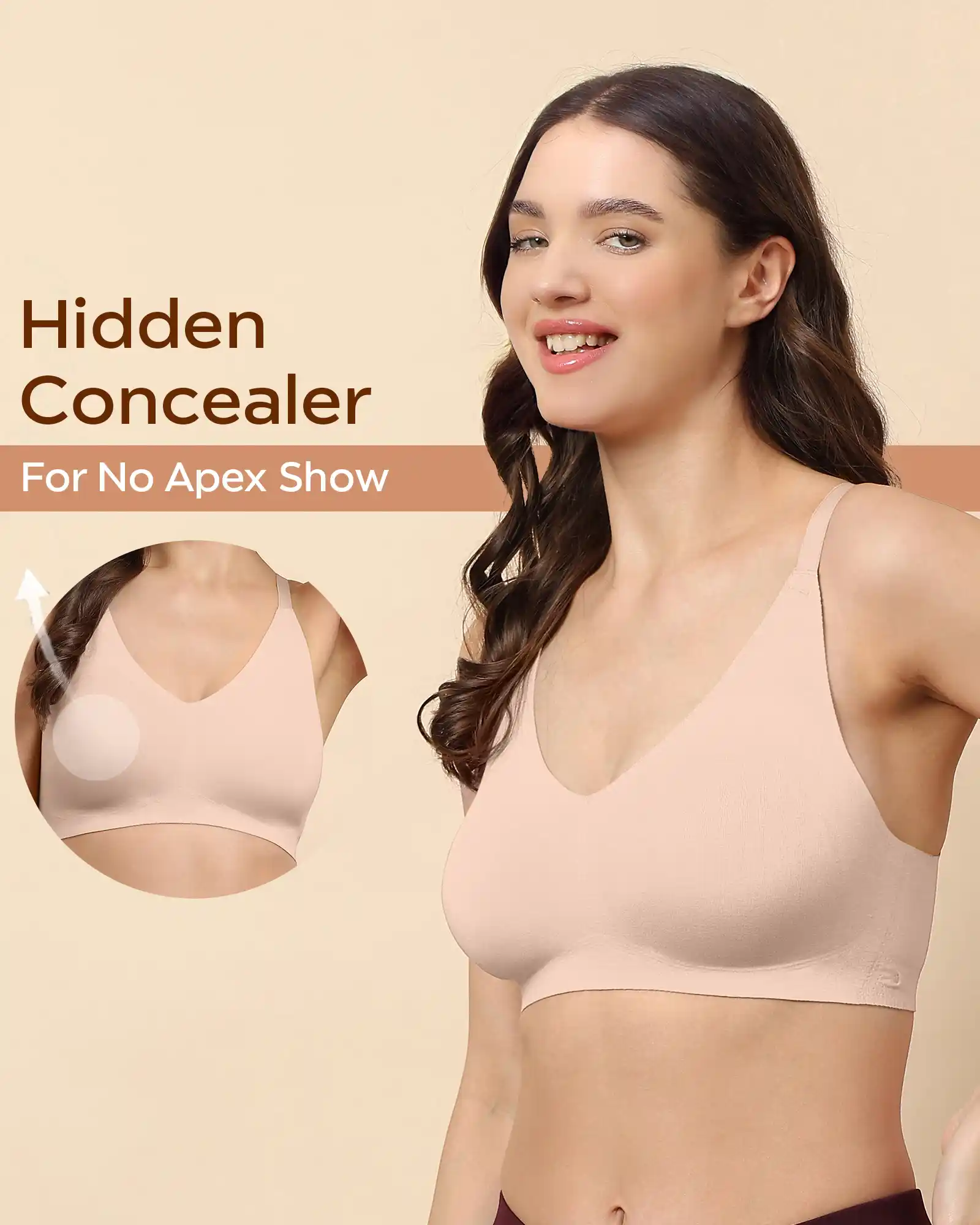 Tweens Bonded Breathable Cotton Non-Padded Full-Coverage Bra with Hidden Concealer (SB-935) - Image 78