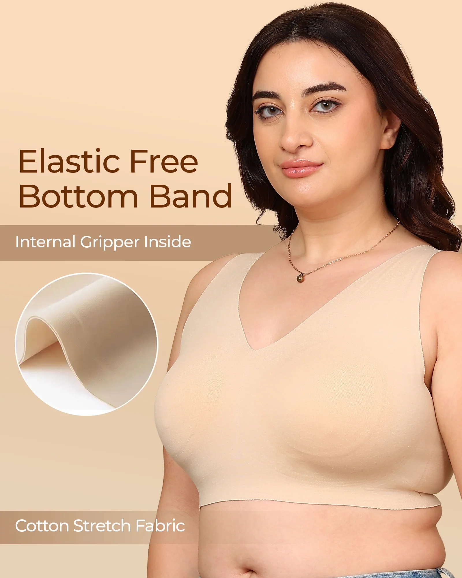 Tweens Bonded Breathable Cotton Non-Padded Full-Coverage Bra with Hidden Concealer (SB-935) - Image 19