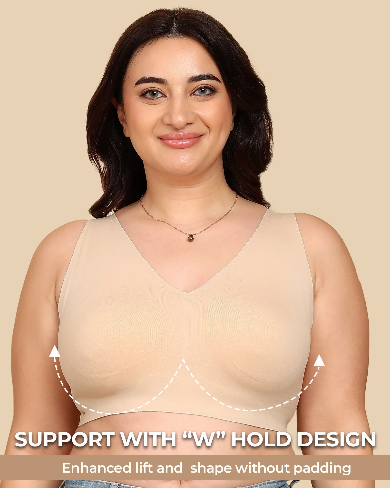Tweens Bonded Breathable Cotton Non-Padded Full-Coverage Bra with Hidden Concealer (SB-935) - Image 20