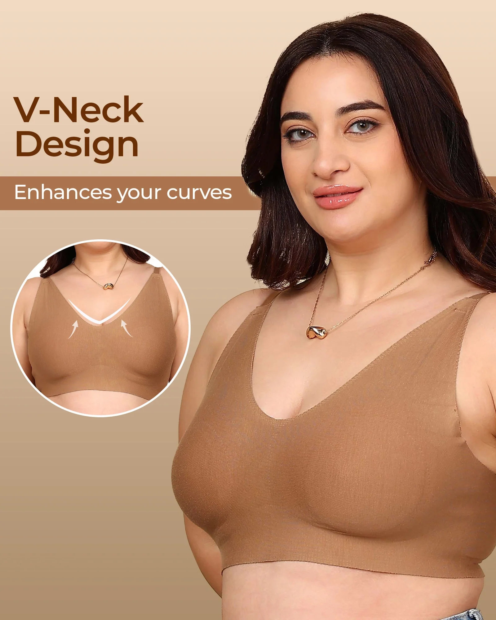 Tweens Bonded Breathable Cotton Non-Padded Full-Coverage Bra with Hidden Concealer (SB-935) - Image 5