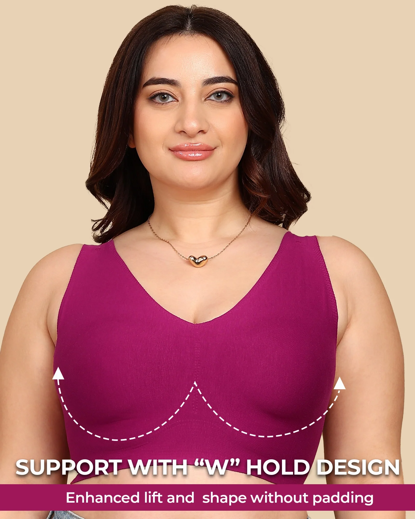 Tweens Bonded Breathable Cotton Non-Padded Full-Coverage Bra with Hidden Concealer (SB-935) - Image 53
