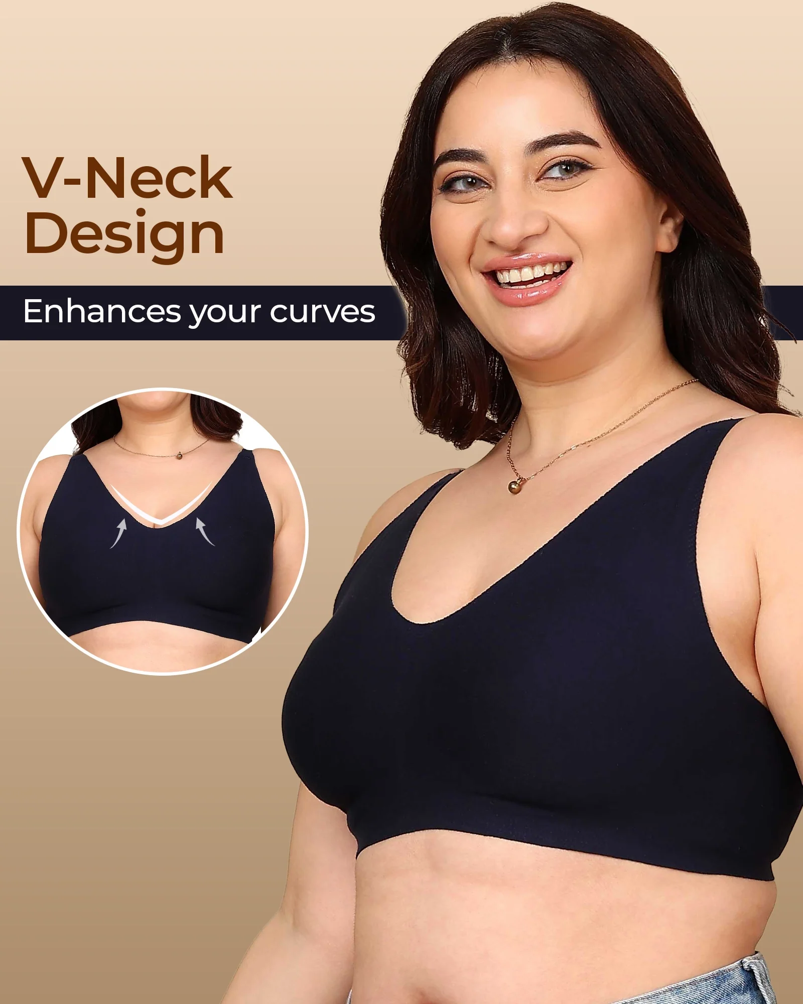 Tweens Bonded Breathable Cotton Non-Padded Full-Coverage Bra with Hidden Concealer (SB-935) - Image 60