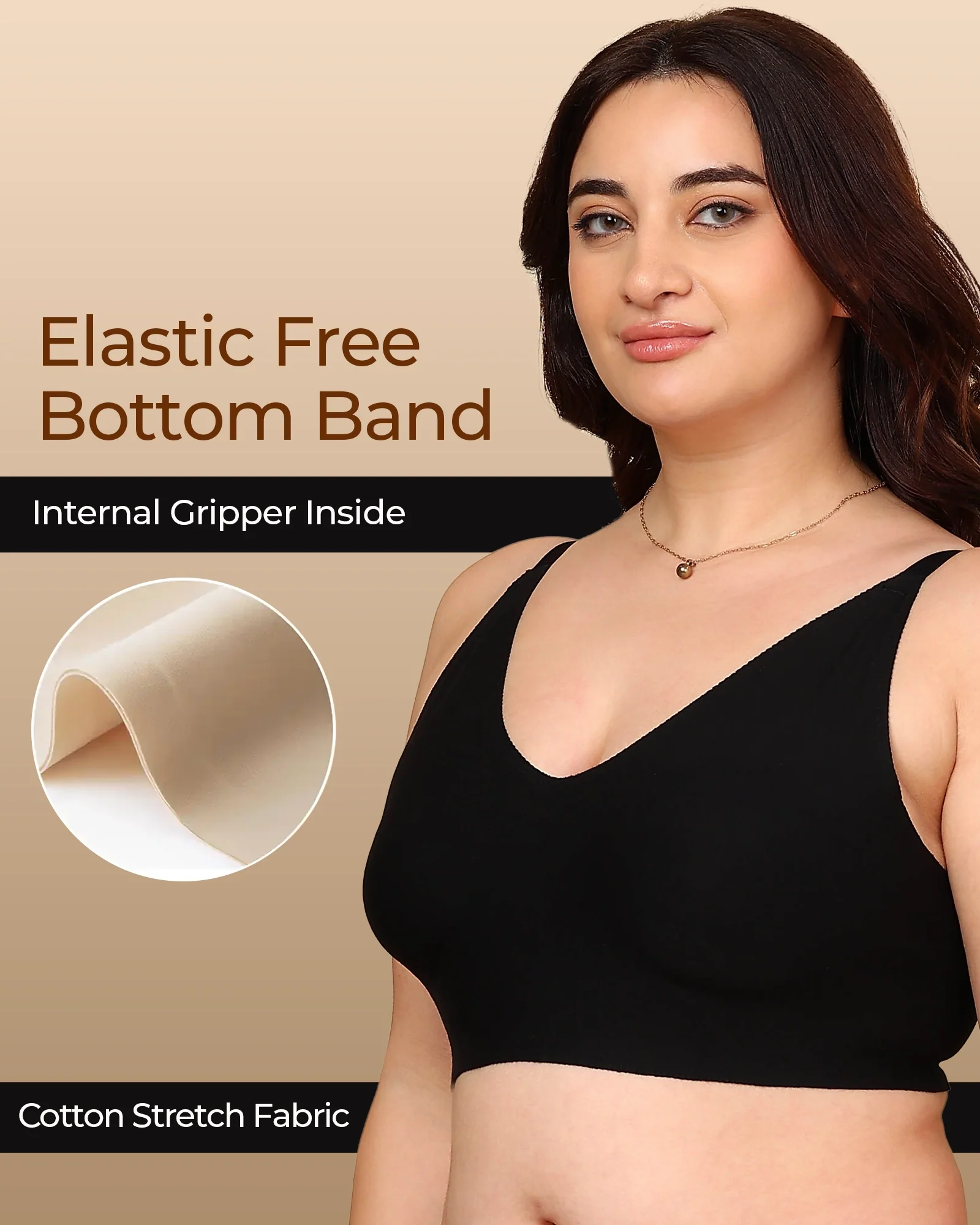 Tweens Bonded Breathable Cotton Non-Padded Full-Coverage Bra with Hidden Concealer (SB-935) - Image 68