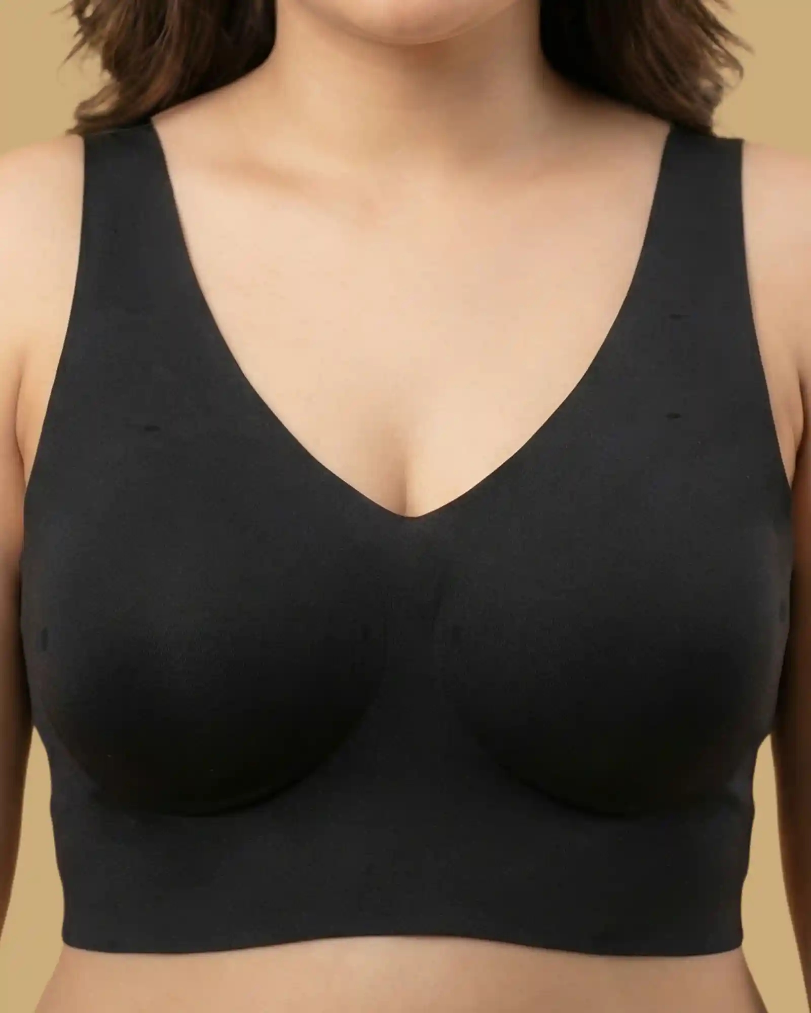 Cotton Padded Full Coverage Bonded Bra (SB-938-Black) - Image 10