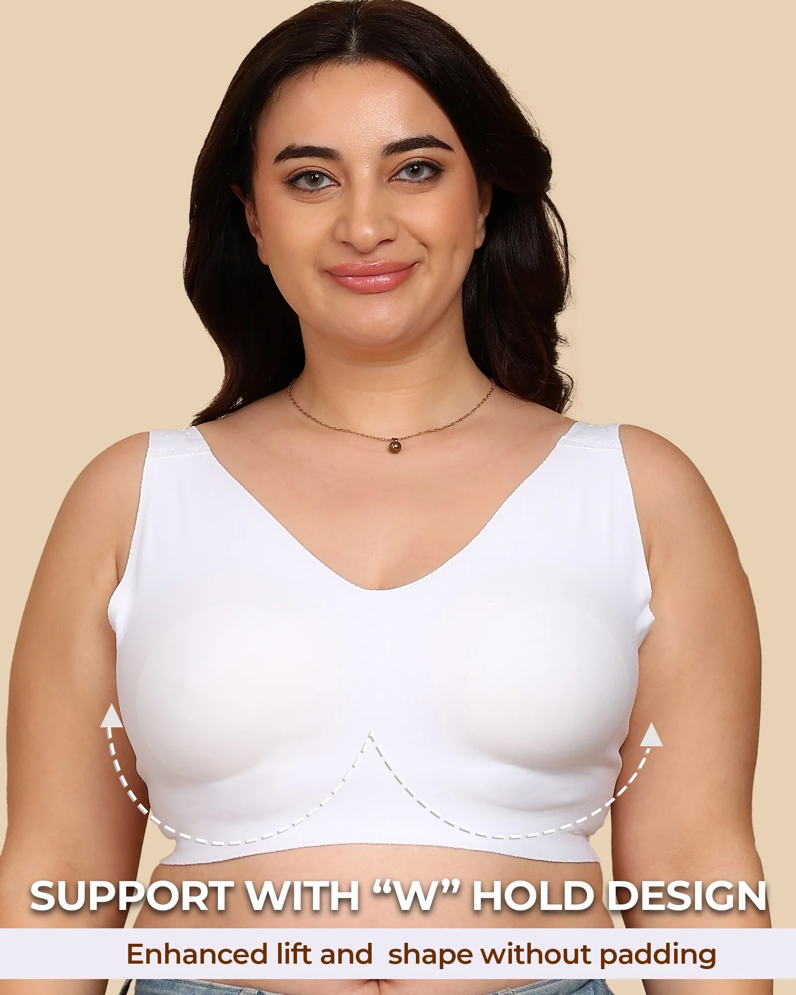 Tweens Bonded Breathable Cotton Plus-Size Full-Coverage Bra with Hidden Concealer (TW-SB-915) - Image 13