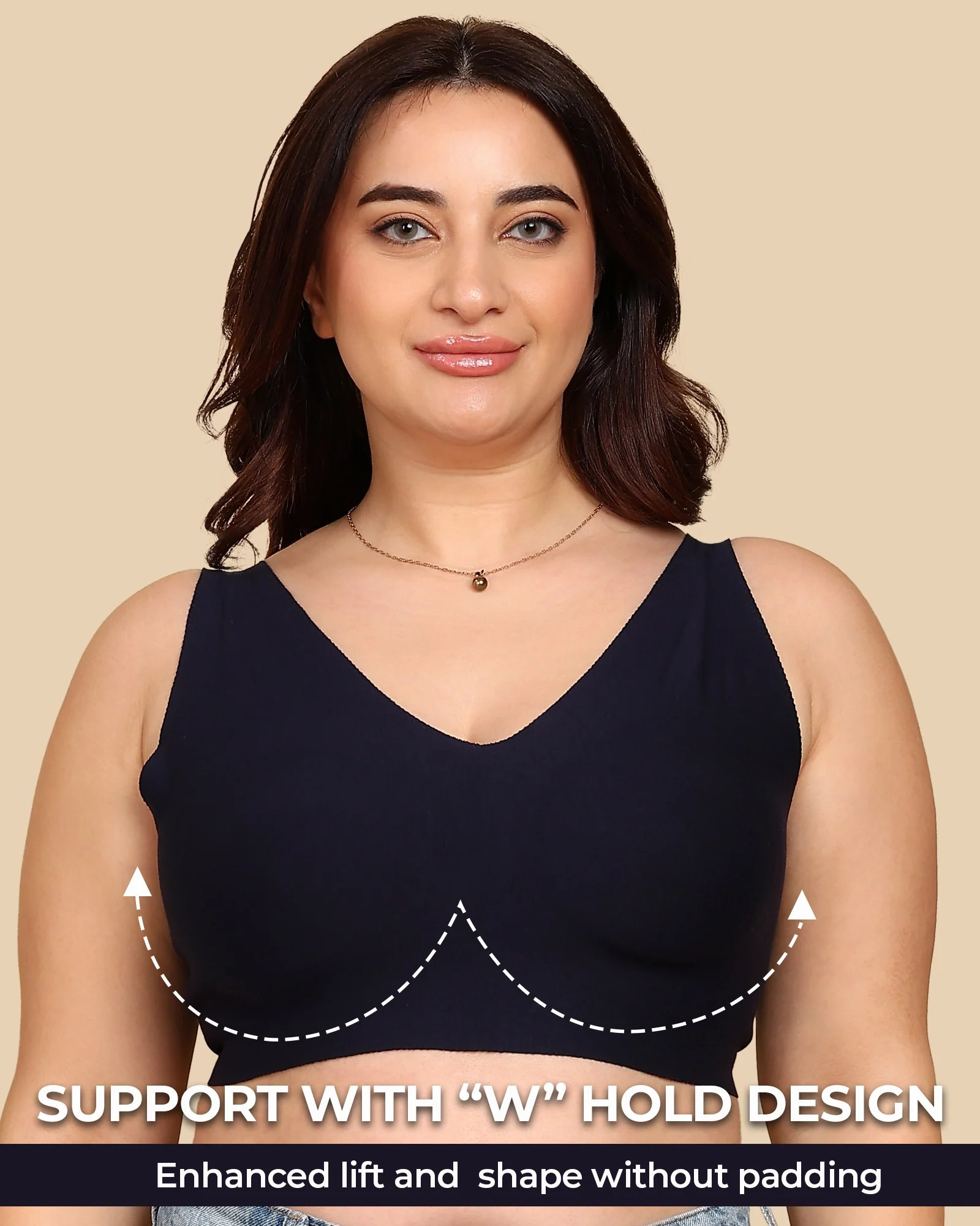 Tweens Bonded Breathable Cotton Plus-Size Full-Coverage Bra with Hidden Concealer (TW-SB-915) - Image 28