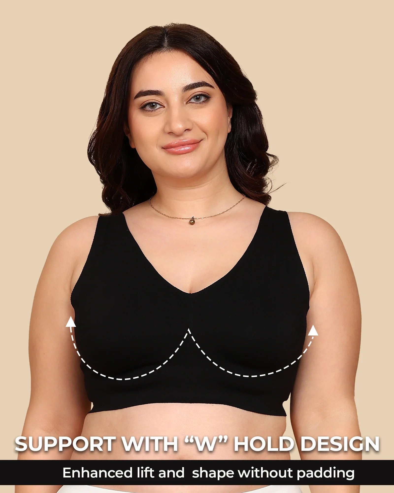 Tweens Bonded Breathable Cotton Plus-Size Full-Coverage Bra with Hidden Concealer (TW-SB-915) - Image 33