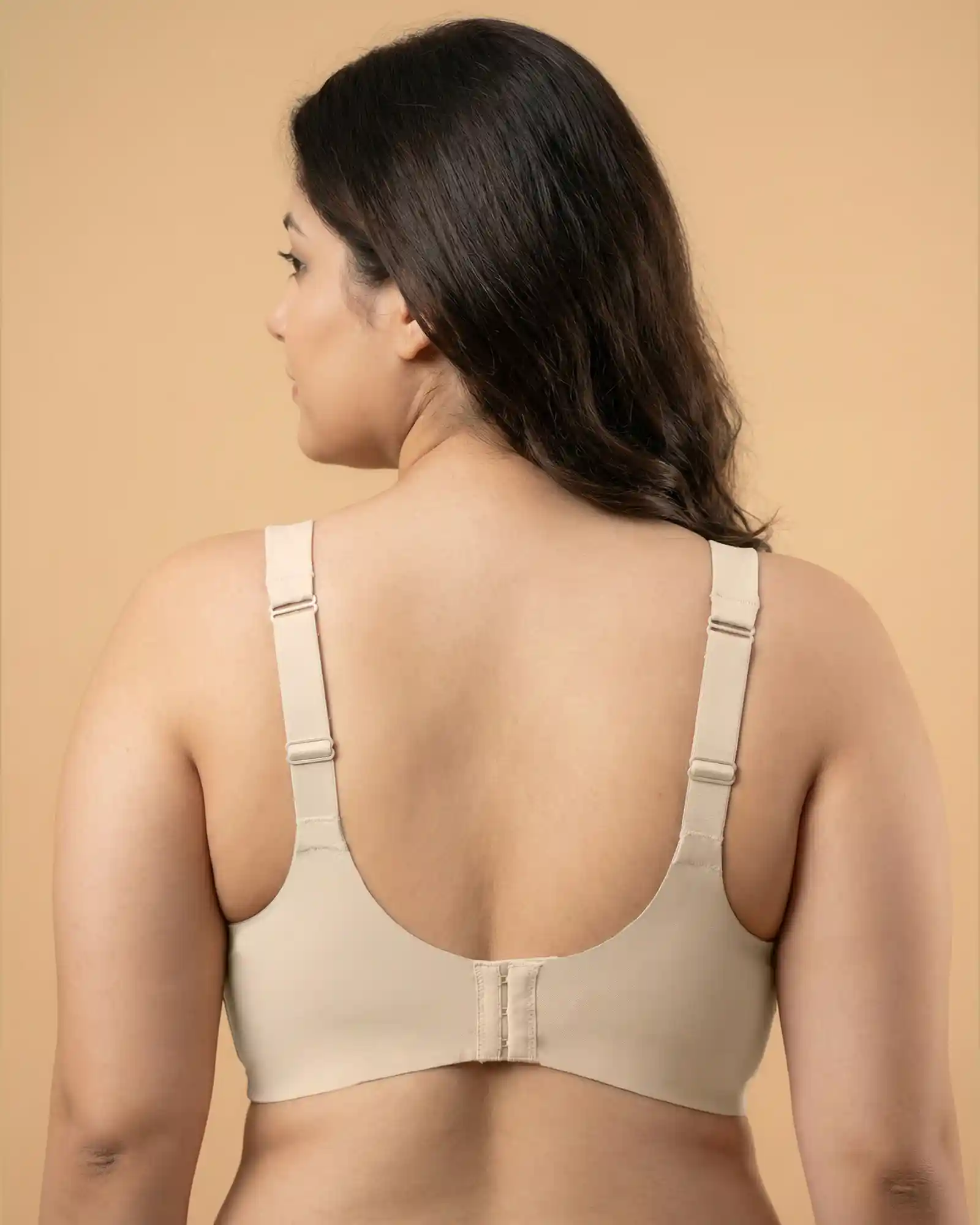 Cotton Padded Full Coverage Plus-Size Bonded Bra (SB-918-Skin) - Image 4