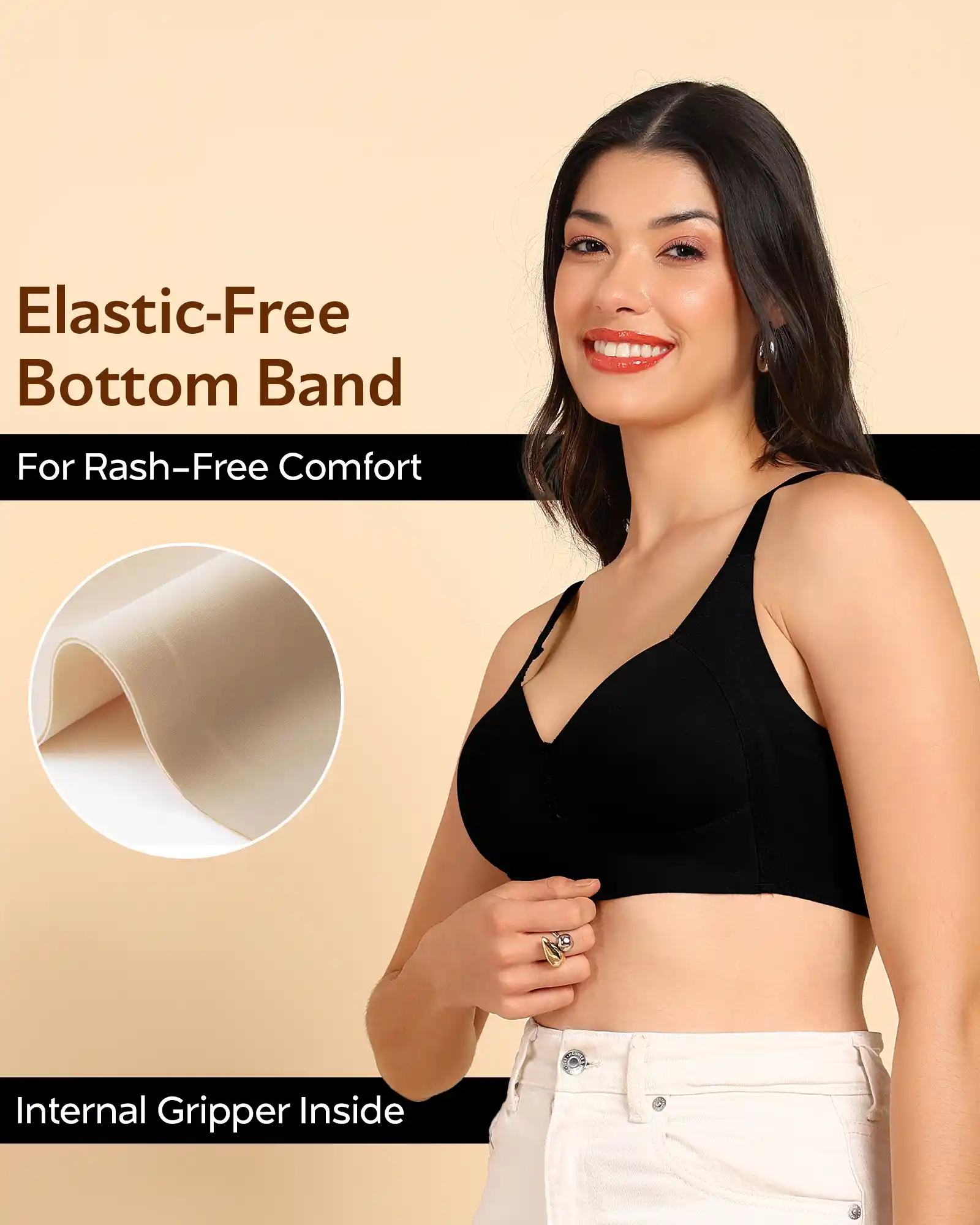 Tweens Bonded Breathable Cotton Plus-Size Padded M-Frame Minimiser (SB-9203) - Image 21