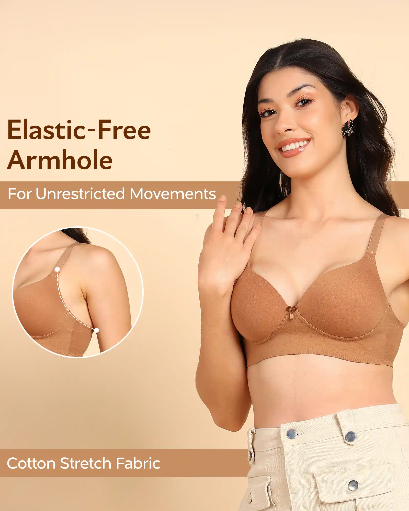 Tweens Bonded Breathable Cotton Push-Up 3/4-Coverage Bra (Level 3 Padding) (SB-93510) - Image 10