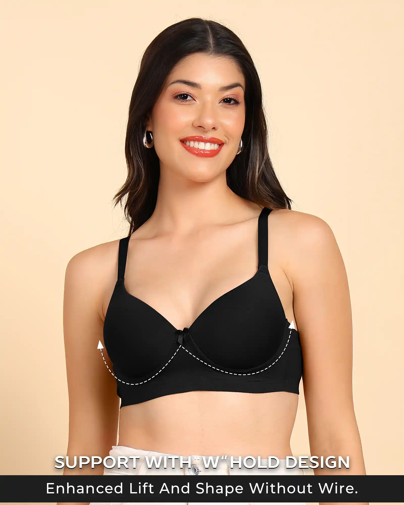 Tweens Bonded Breathable Cotton Push-Up 3/4-Coverage Bra (Level 3 Padding) (SB-93510) - Image 20