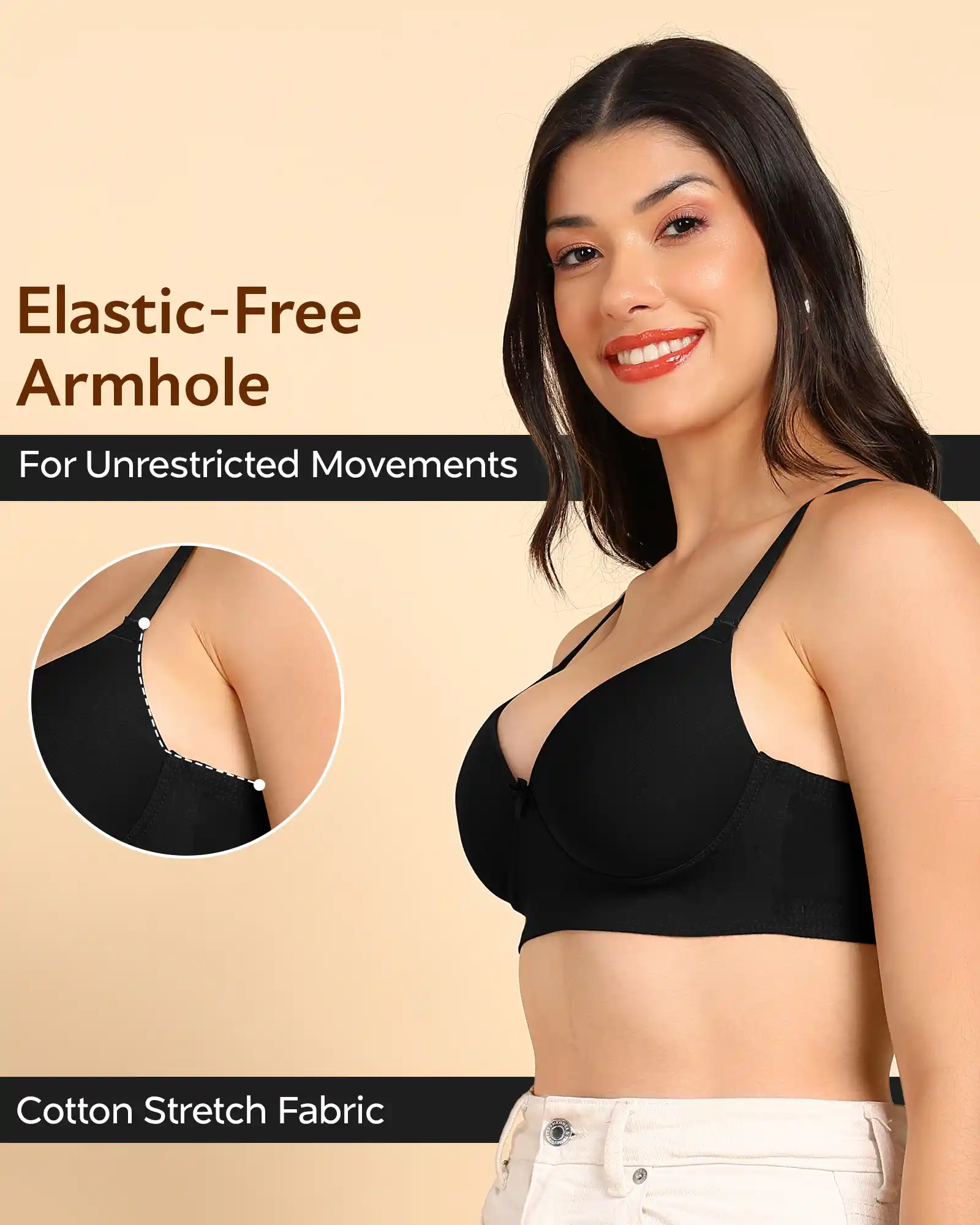 Tweens Bonded Breathable Cotton Push-Up 3/4-Coverage Bra (Level 3 Padding) (SB-93510) - Image 23