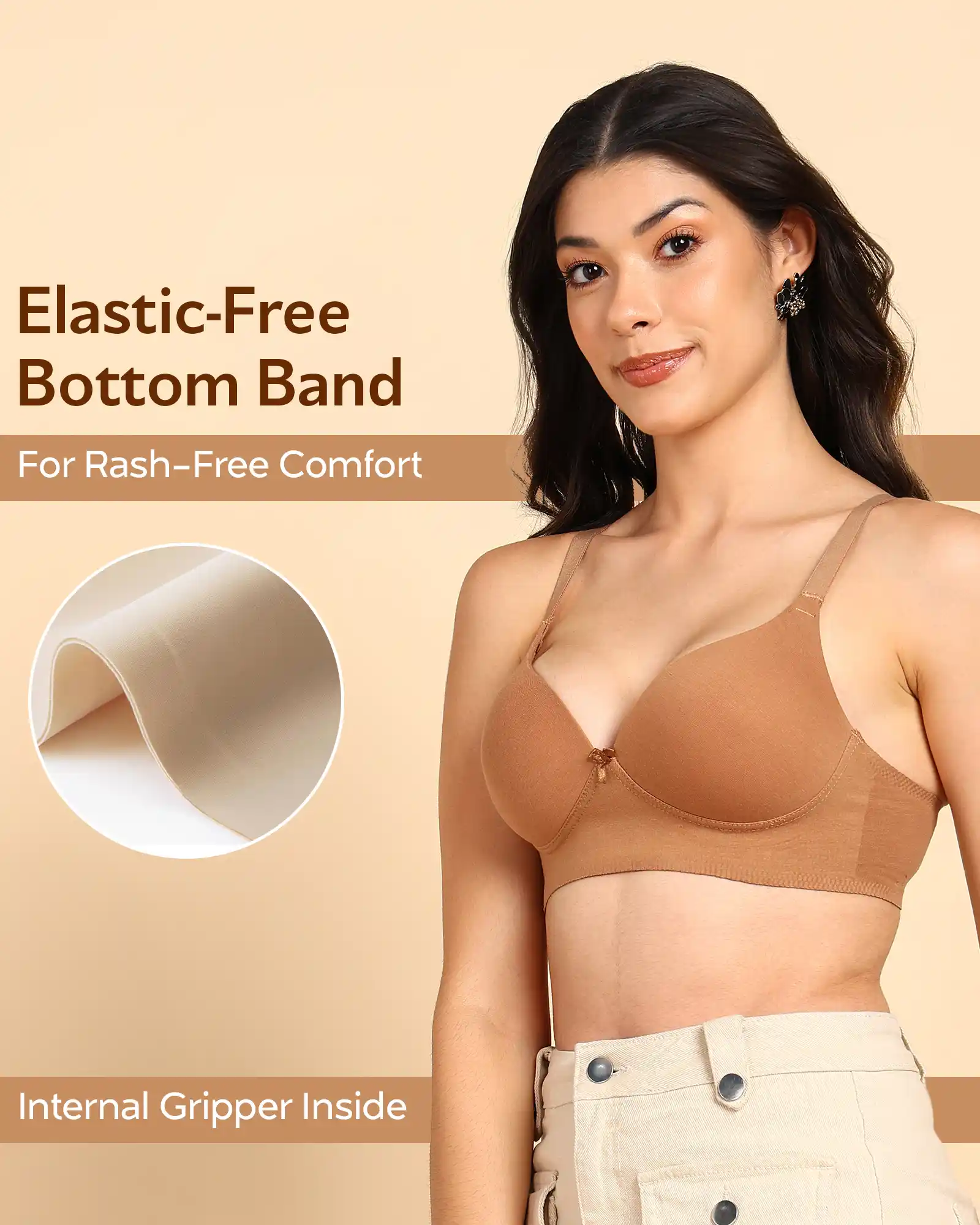 Tweens Bonded Breathable Cotton Push-Up 3/4-Coverage Bra (Level 3 Padding) (SB-93510) - Image 9