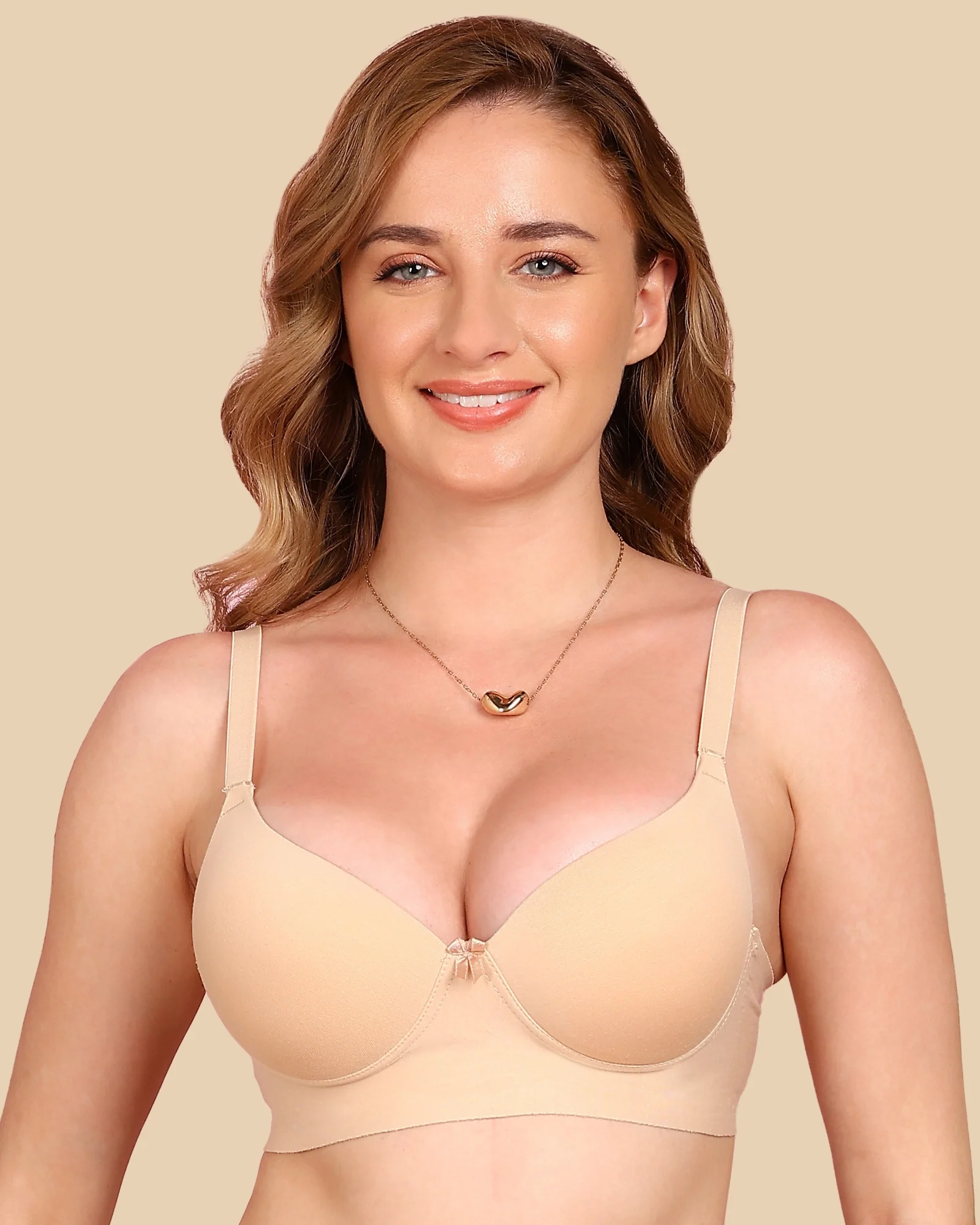 Tweens Bonded Breathable Cotton Push-Up 3/4-Coverage Bra (Level 3 Padding) (SB-93510) - Image 7