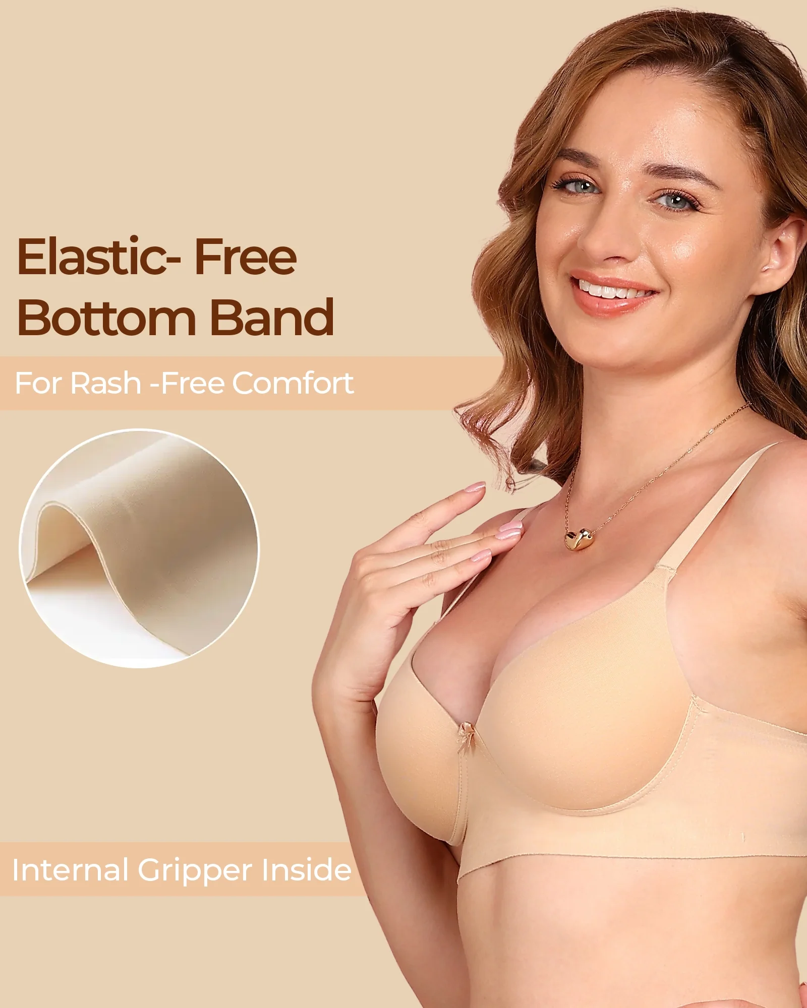 Tweens Bonded Breathable Cotton Push-Up 3/4-Coverage Bra (Level 3 Padding) (SB-93510) - Image 9