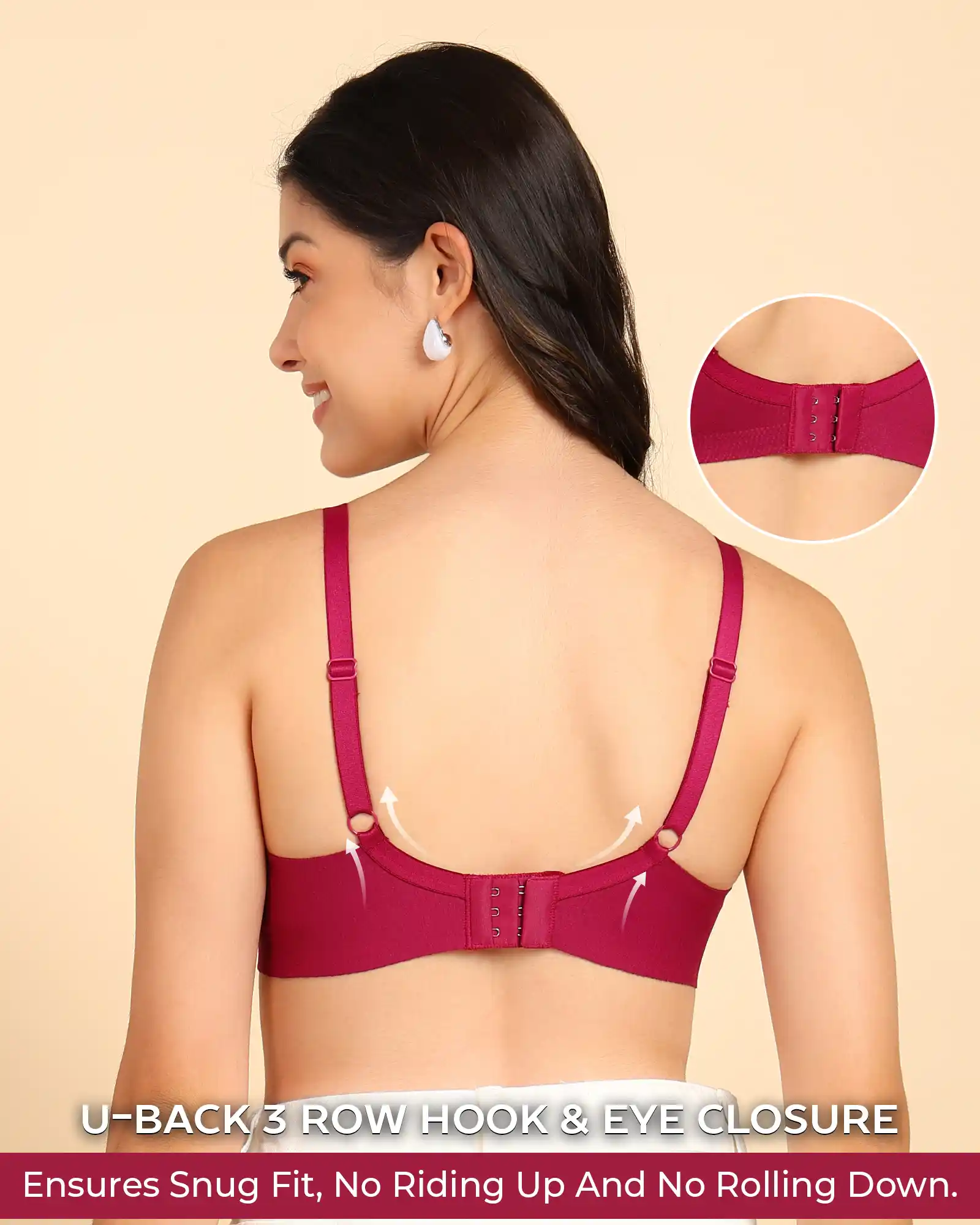 Tweens Bonded Breathable Cotton Push-Up 3/4-Coverage Maximiser Bra (Level 2 Padding) (SB-97015) - Image 6