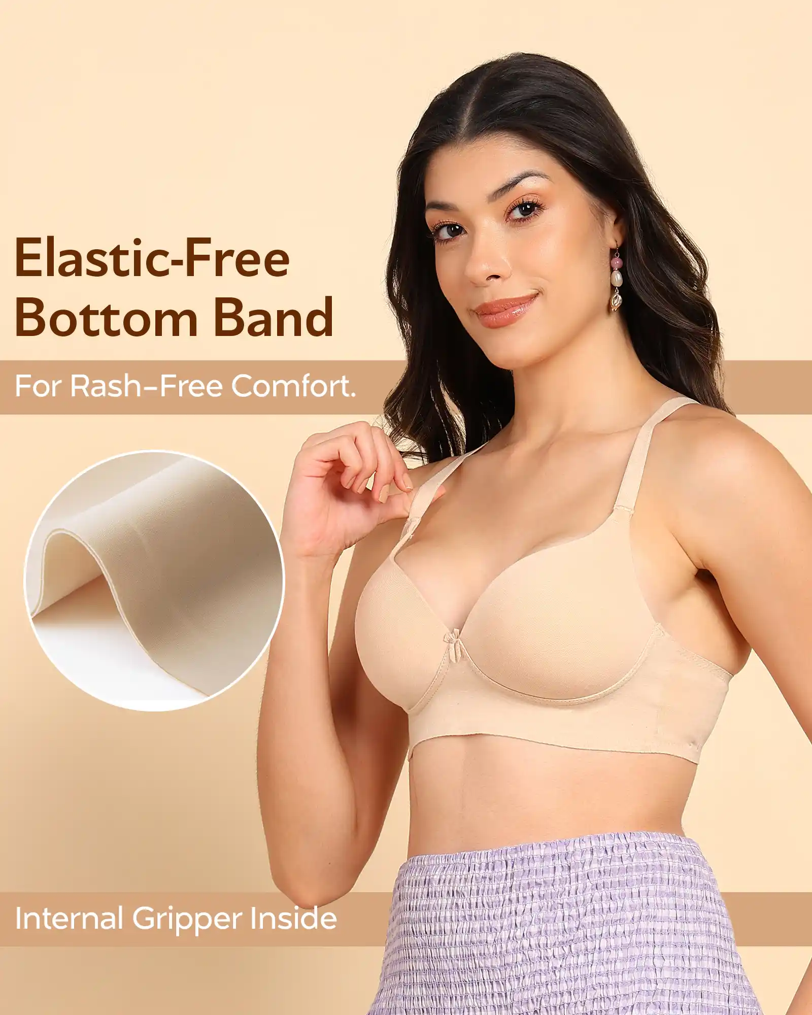 Tweens Bonded Breathable Cotton Push-Up 3/4-Coverage Maximiser Bra (Level 2 Padding) (SB-97015) - Image 9