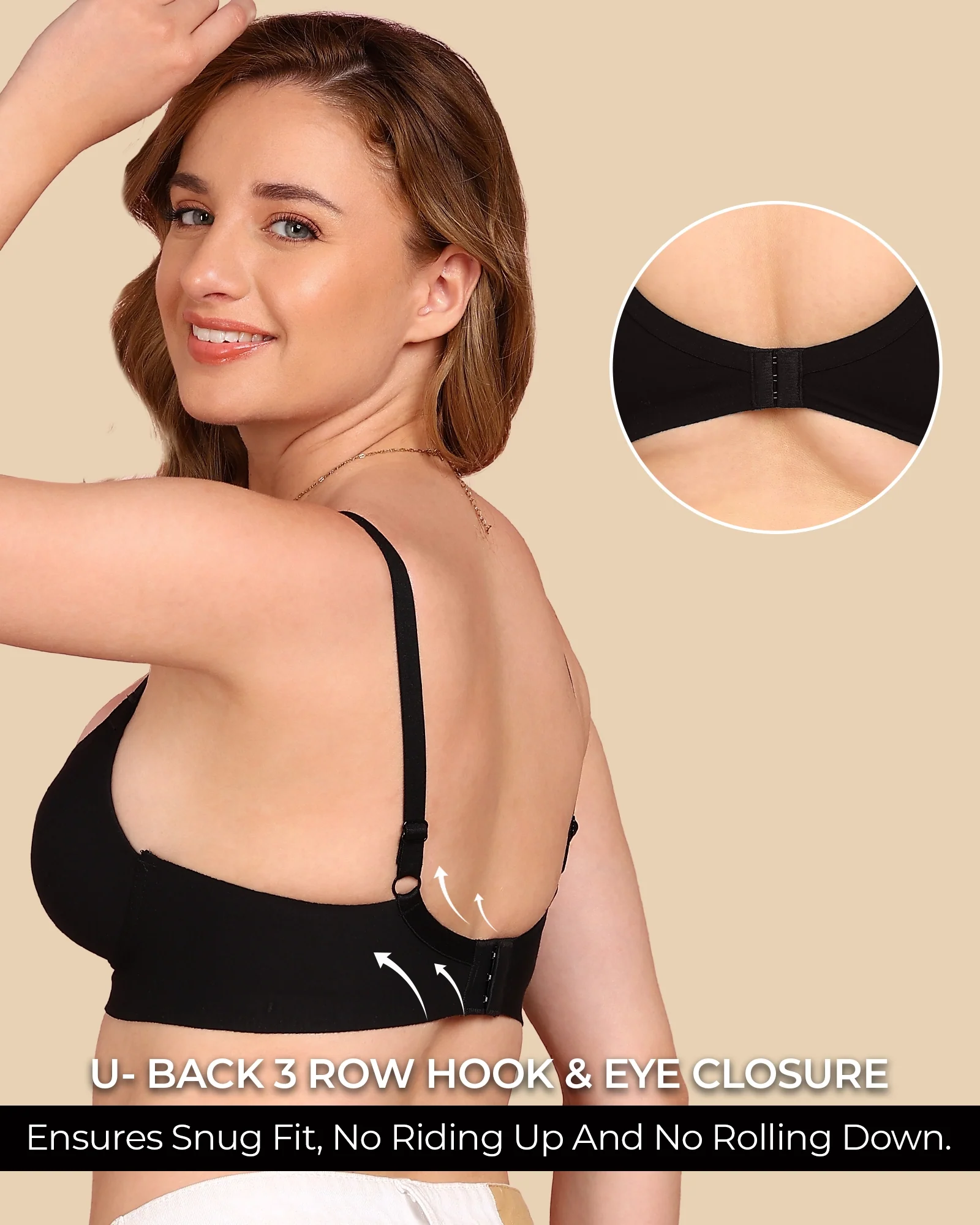 Tweens Bonded Breathable Cotton Push-Up 3/4-Coverage Maximiser Bra (Level 2 Padding) (SB-97015) - Image 24