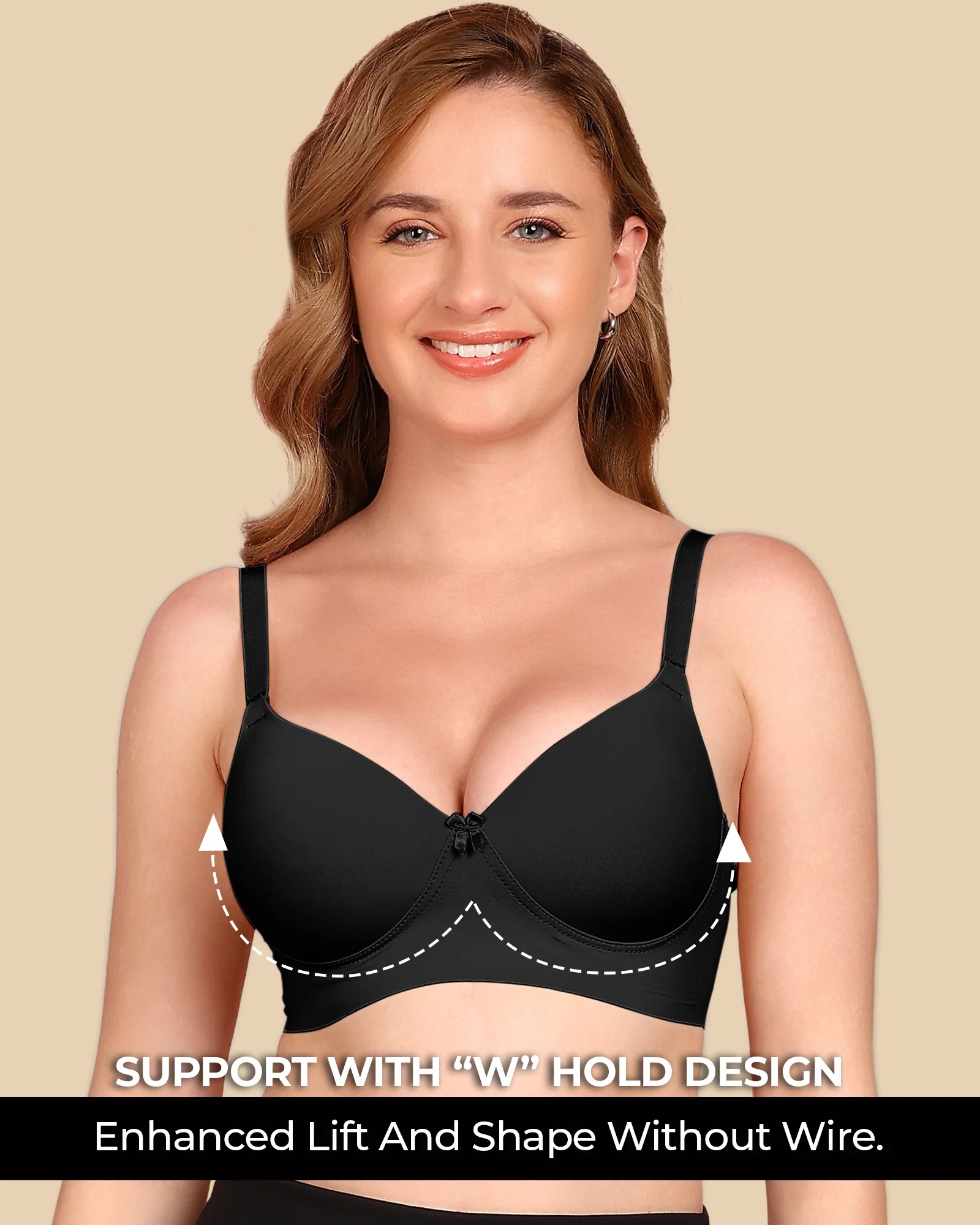 Tweens Bonded Polyamide Lightly Padded Bra (Level 1 Padding) (SB-95991) - Image 10