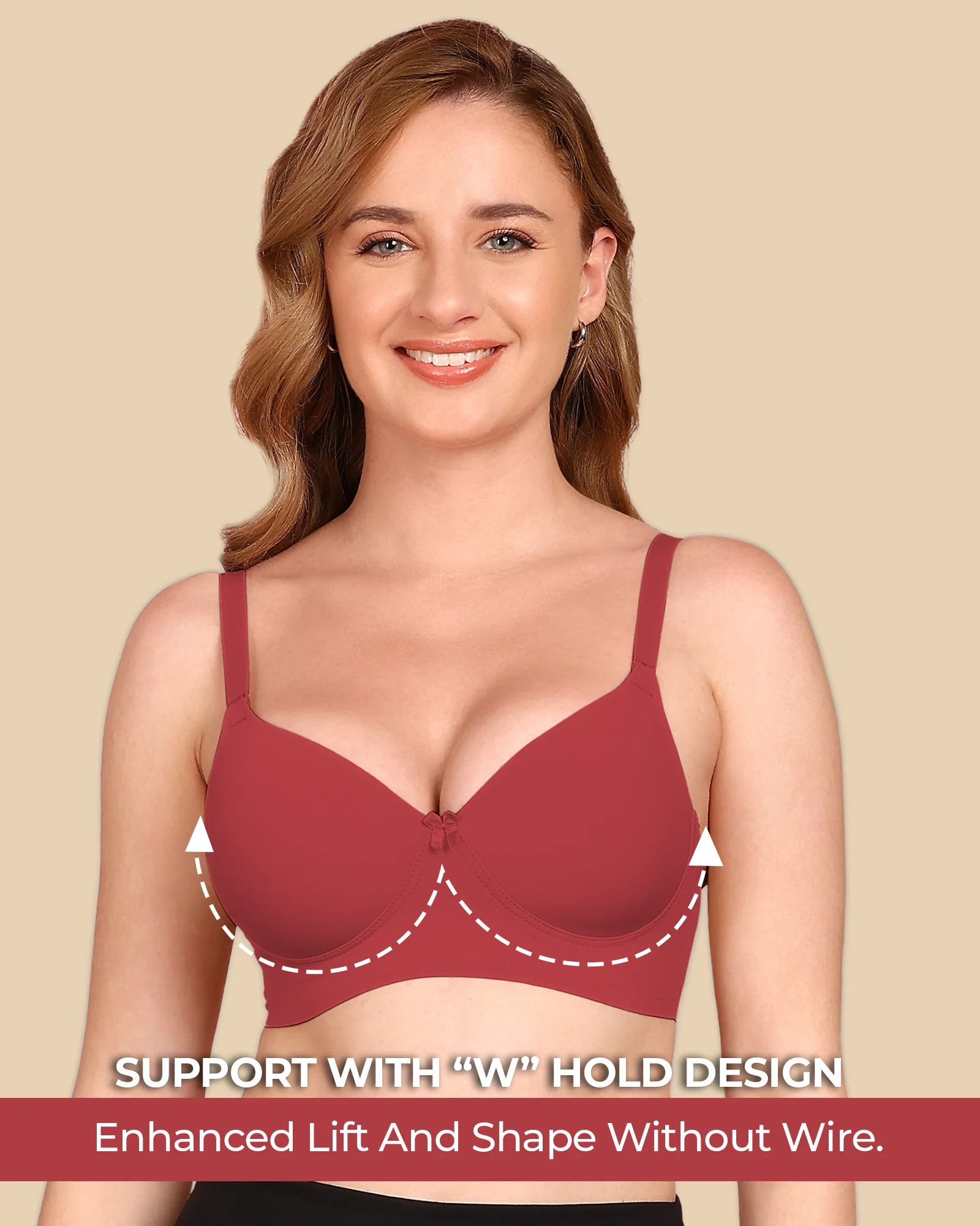 Tweens Bonded Polyamide Lightly Padded Bra (Level 1 Padding) (SB-95991) - Image 28