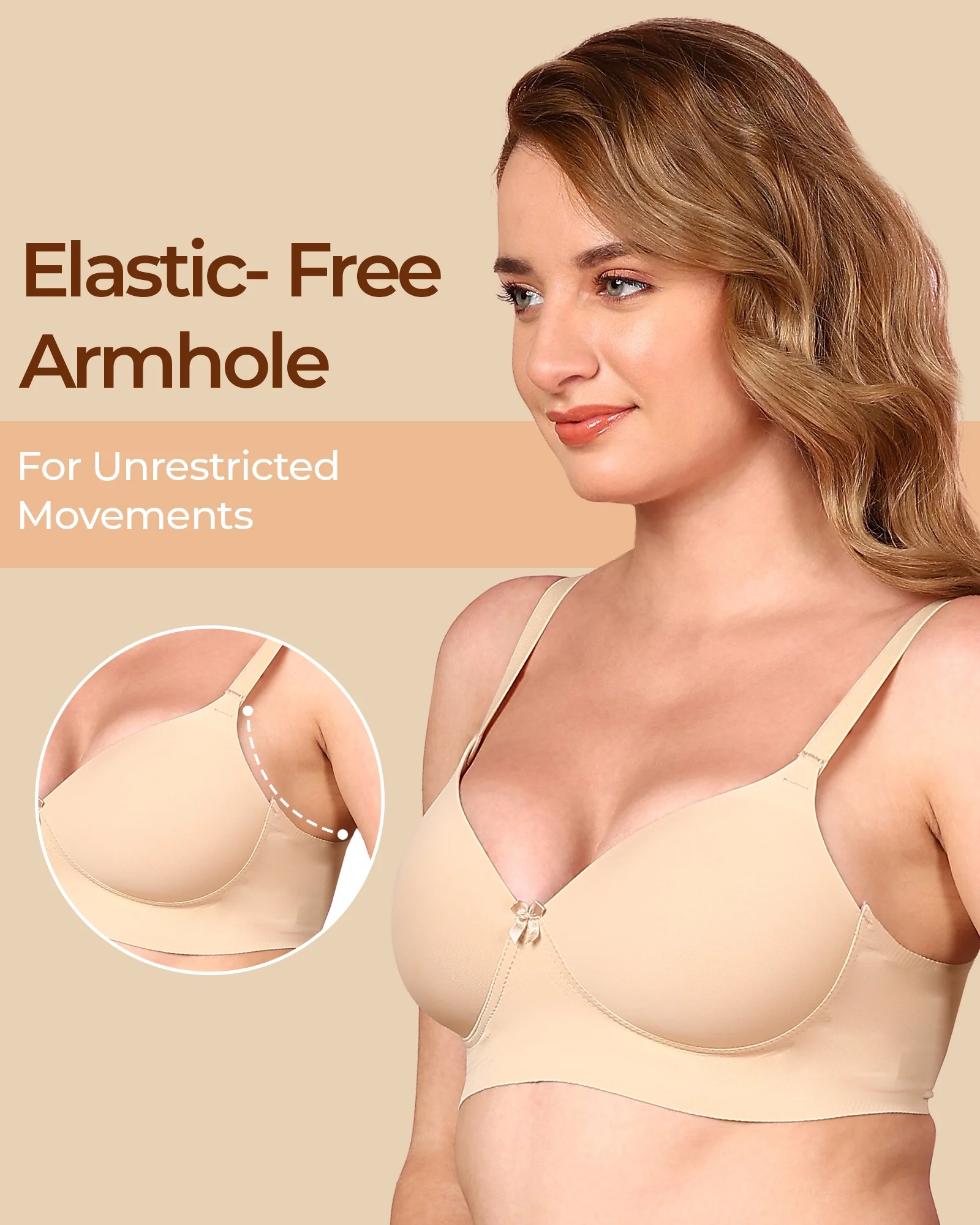 Tweens Bonded Polyamide Lightly Padded Bra (Level 1 Padding) (SB-95991) - Image 39