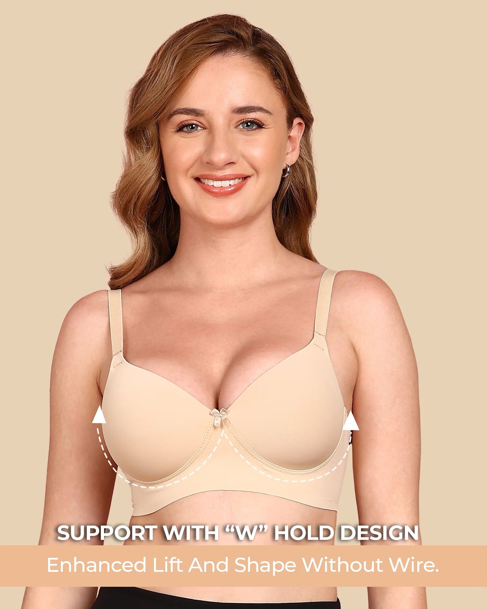 Tweens Bonded Polyamide Lightly Padded Bra (Level 1 Padding) (SB-95991) - Image 40