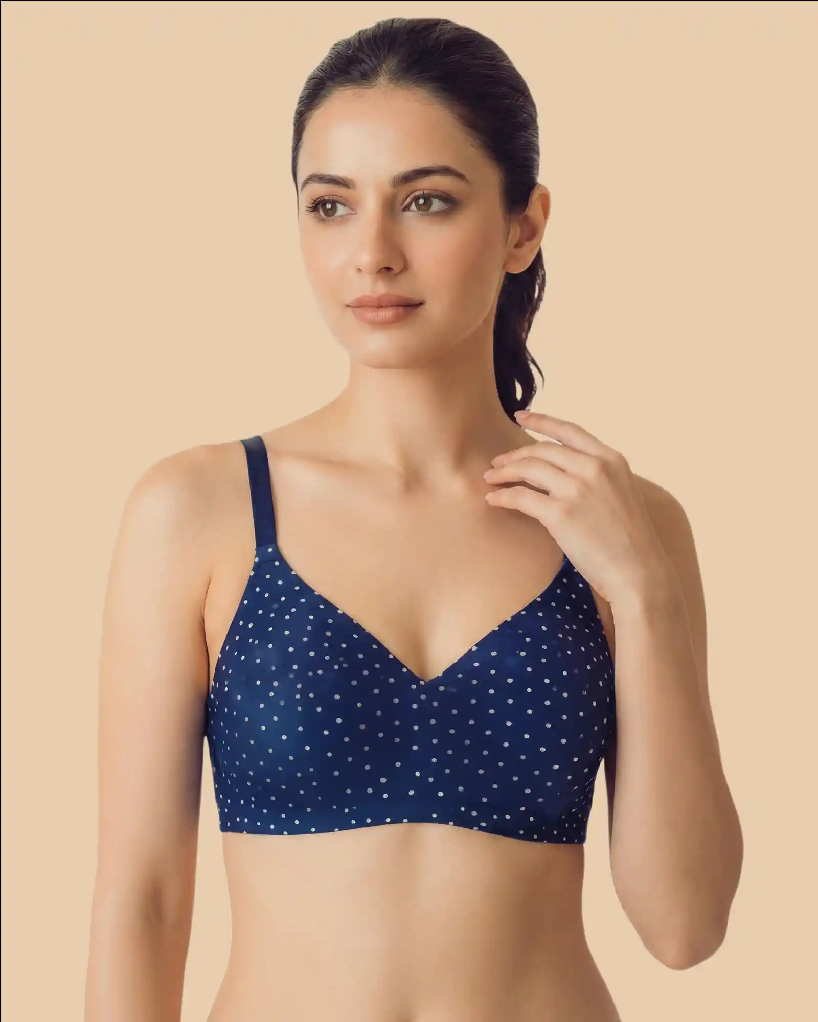 Polyamide Padded Printed Bonded Bra  (SB-3842 PR) - Image 3