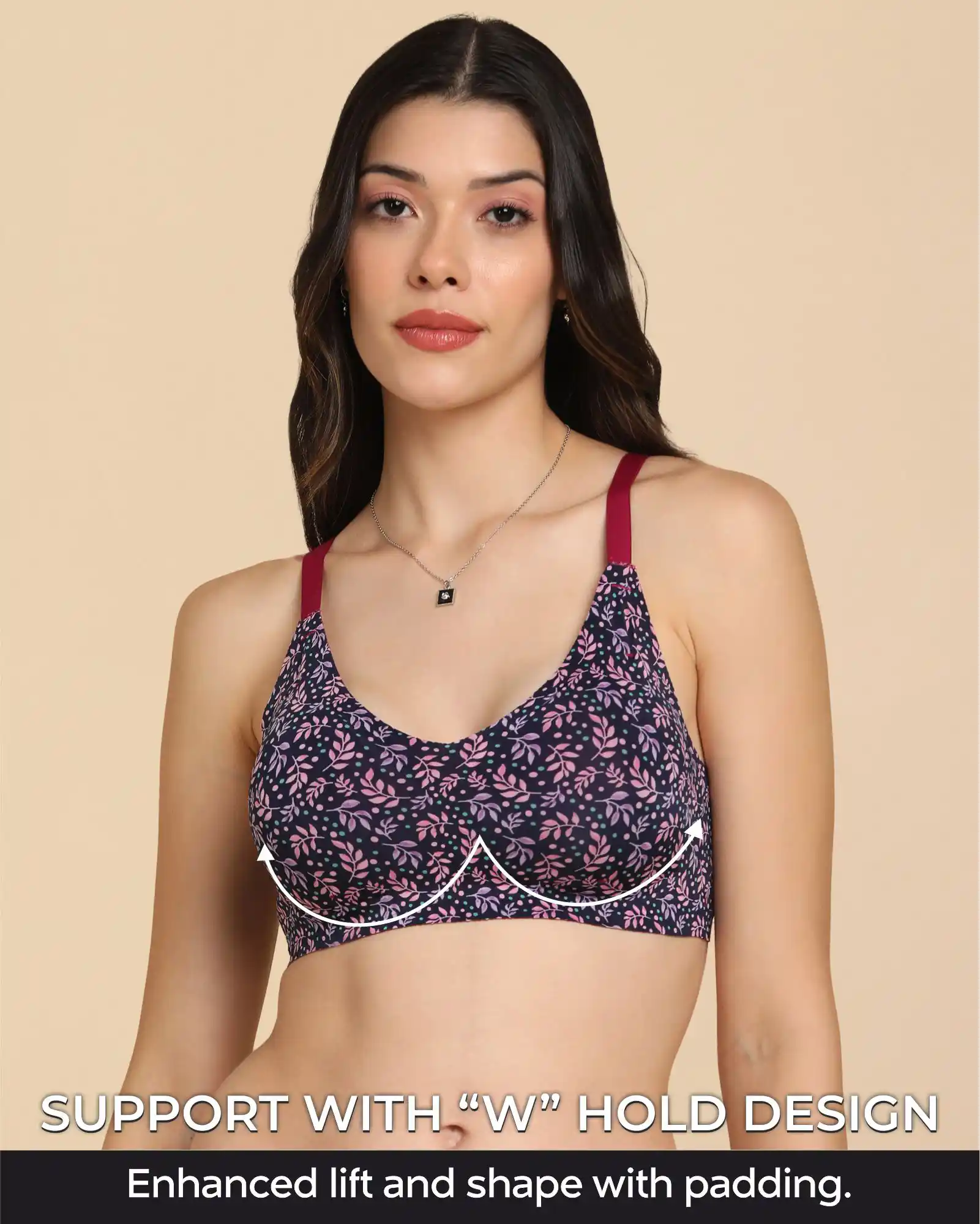 Tweens Bonded Printed Full-Coverage Padded Bra (SB-68 PR) - Image 8