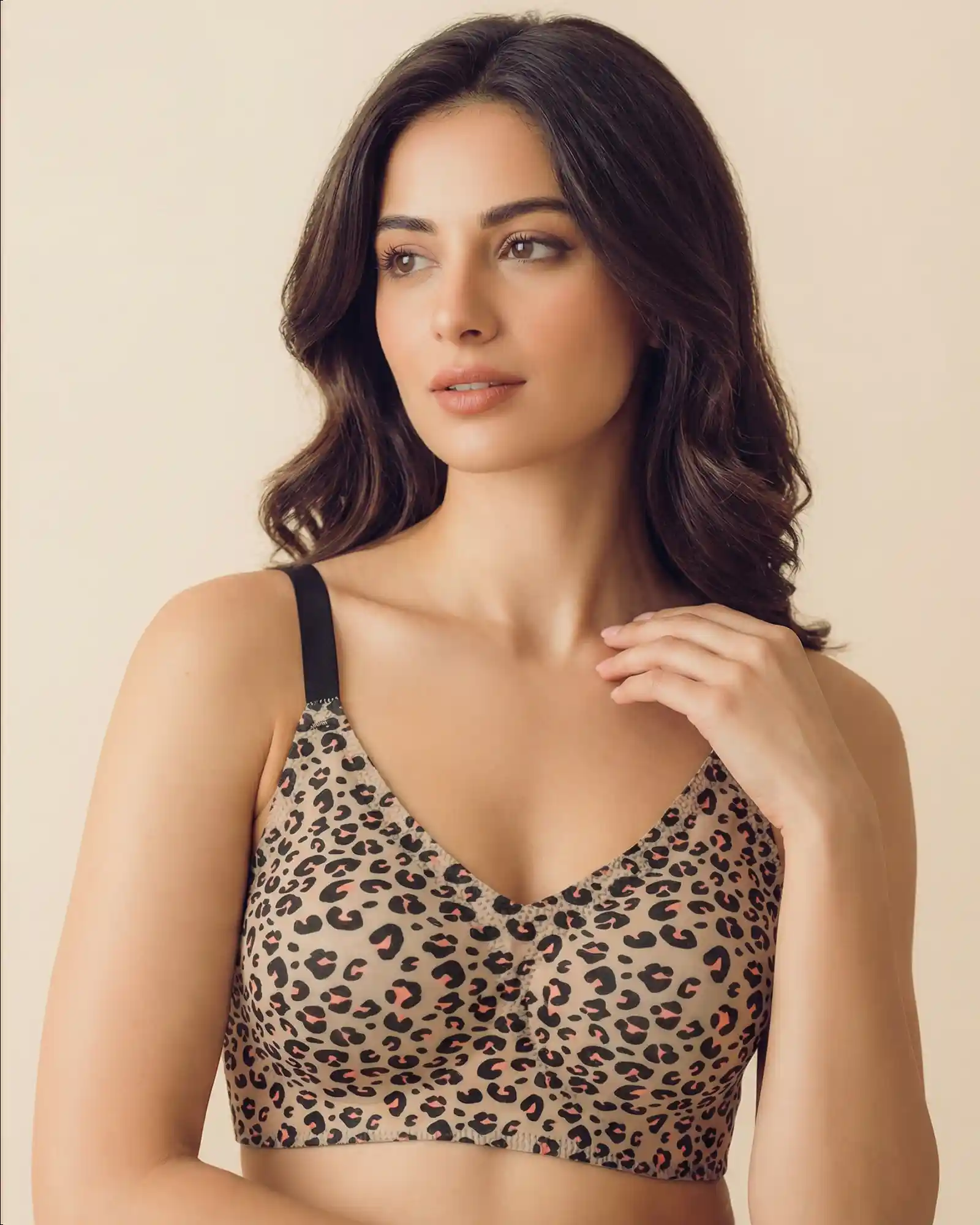 Polyamide Padded Printed Bonded Bra (SB-6828 PR) - Image 3