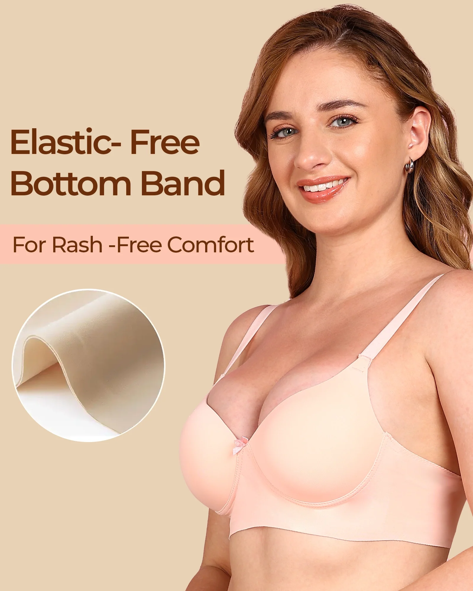 Tweens Bonded Polyamide Push-Up 3/4 Coverage Bra (Level 3 Padding) (SB-95301) - Image 26