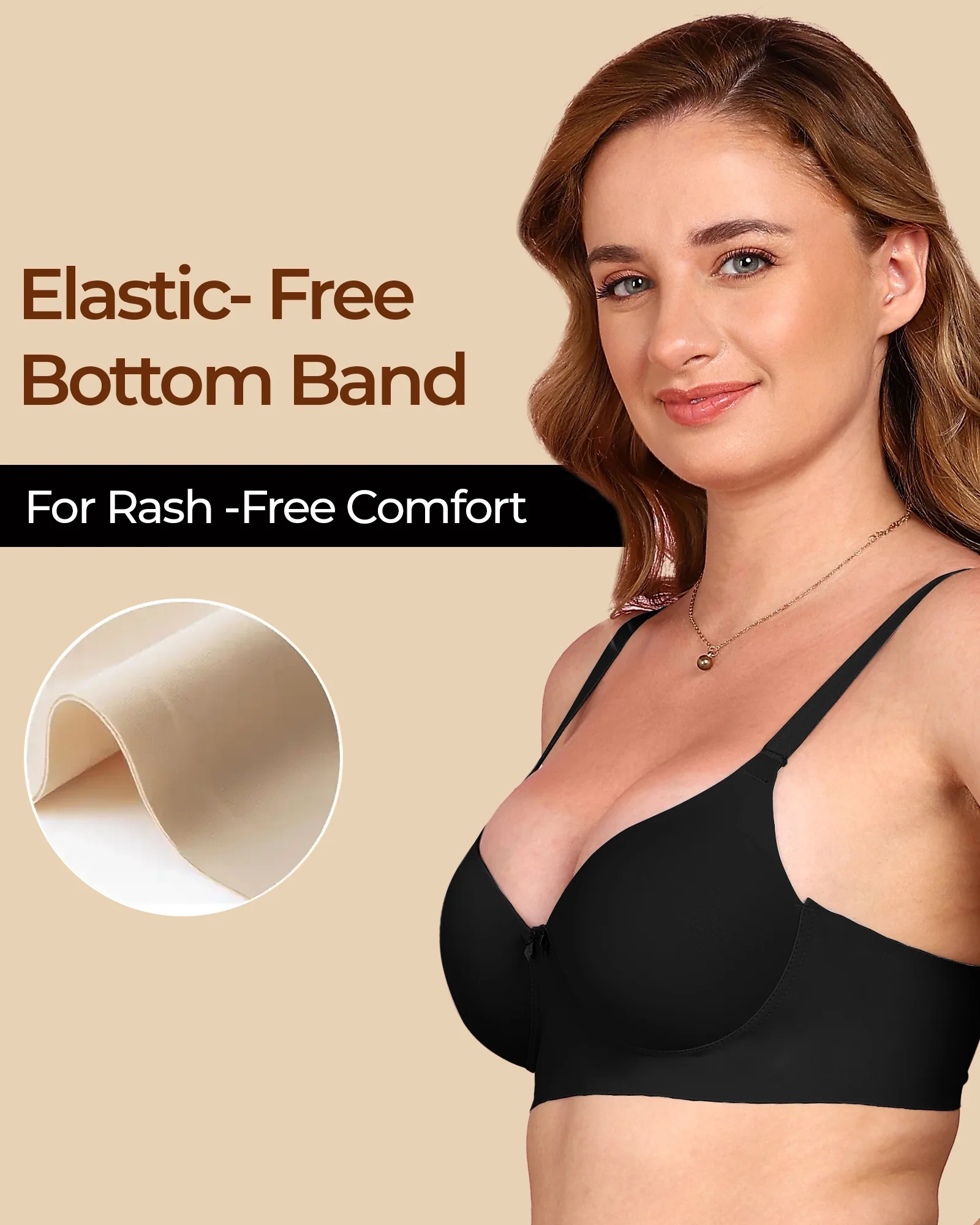 Tweens Bonded Polyamide Push-Up 3/4 Coverage Bra (Level 3 Padding) (SB-95301) - Image 8