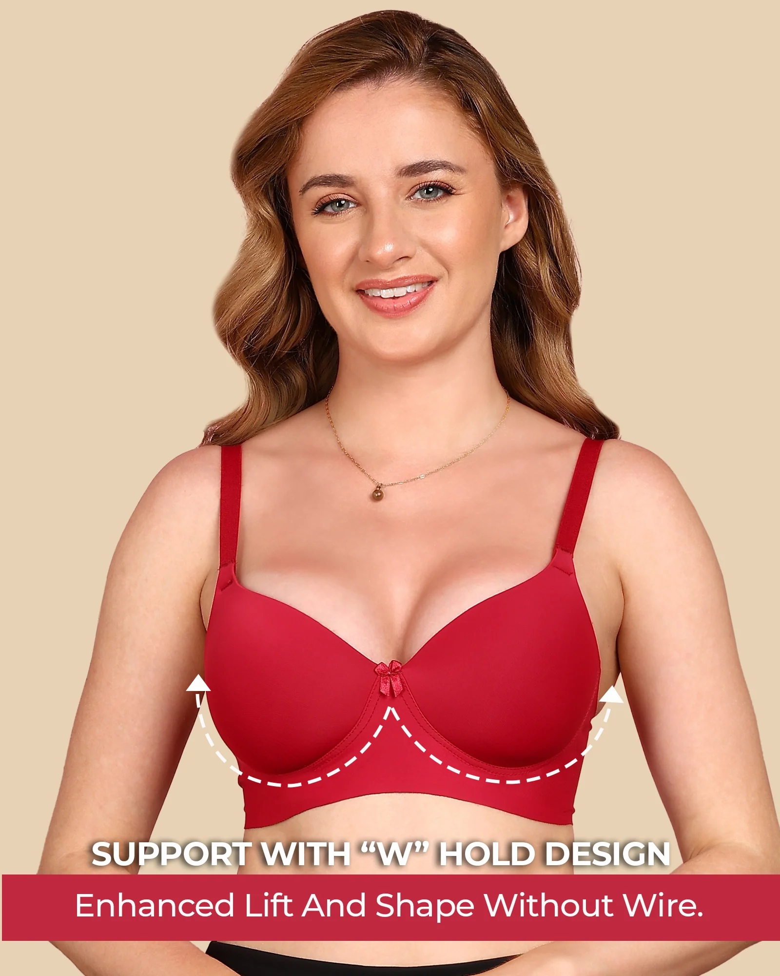 Tweens Bonded Polyamide Push-Up 3/4 Coverage Maximiser Bra (Level 2 Padding) (SB-95107) - Image 39