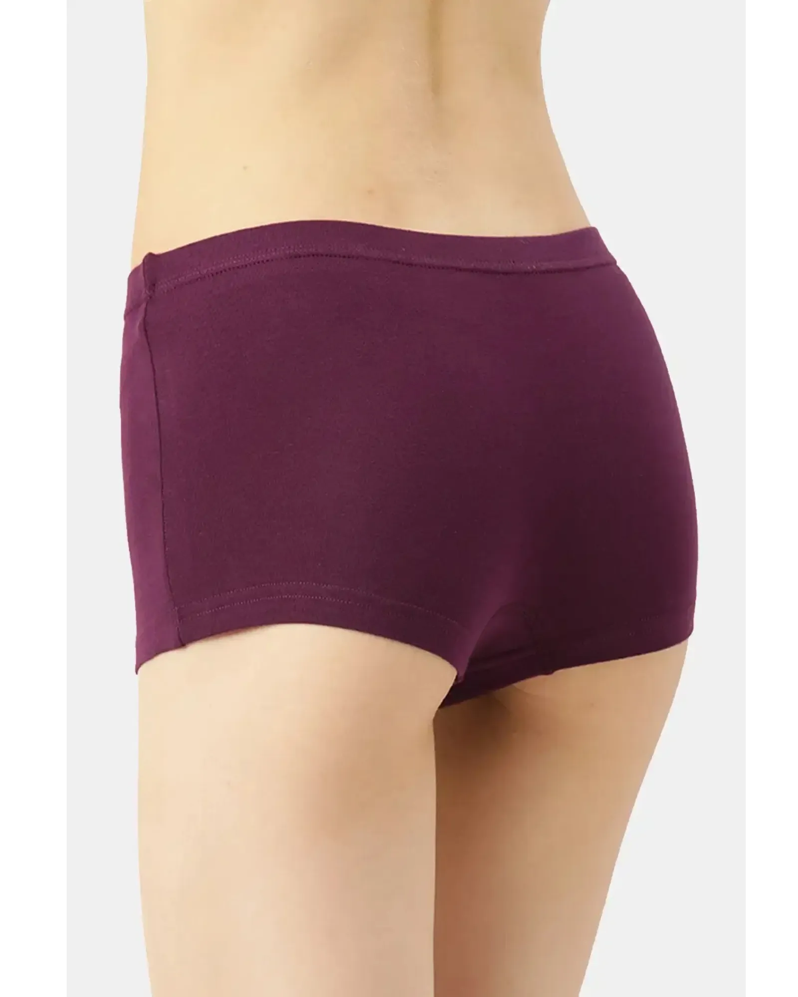 Tweens High-Rise Cotton Stretch Boyshorts Full Coverage, Seamless Comfort Everyday Essentials (Pack Of 5) - Image 3